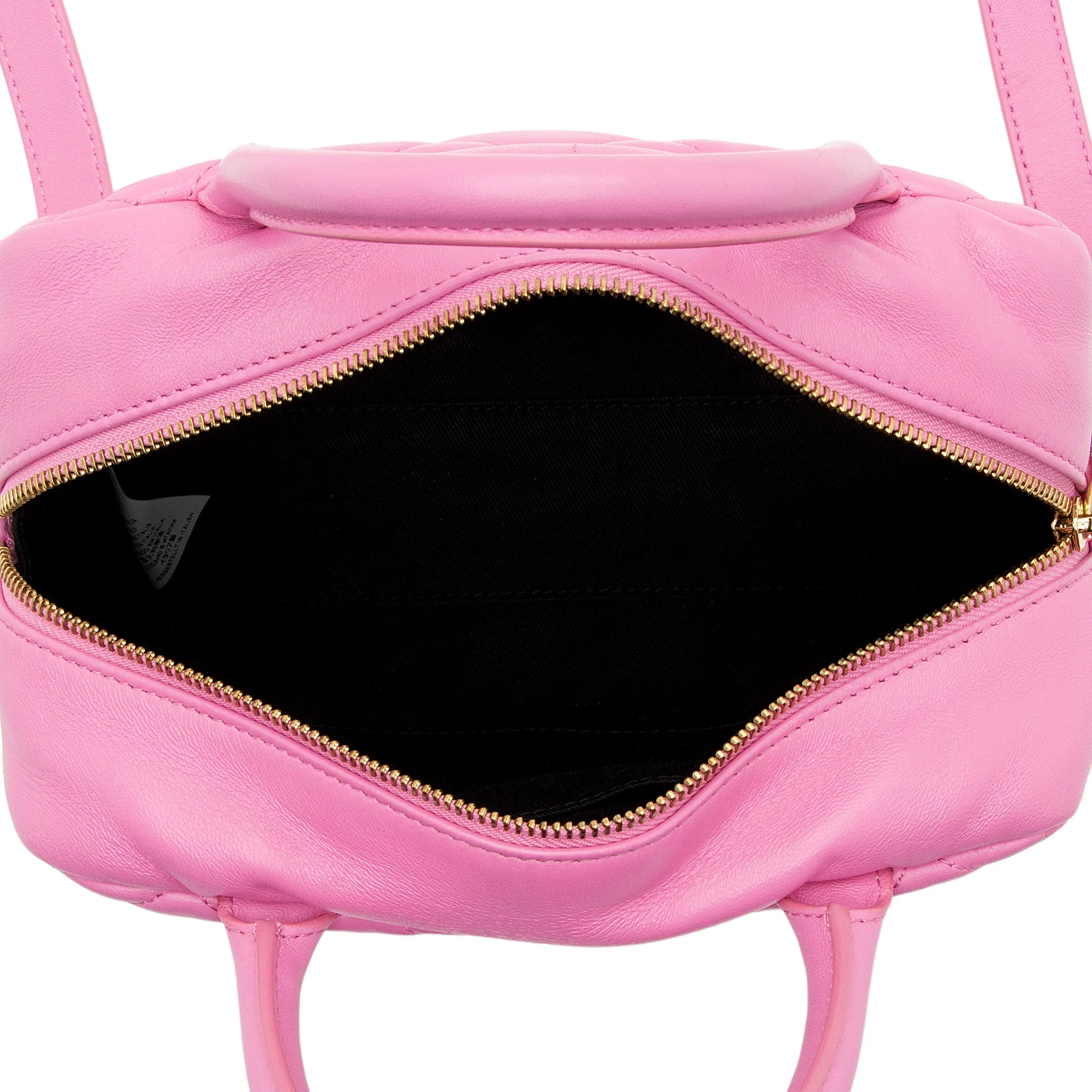 Medusa Icon Bowler Bag Quilted Leather Small - Image 6