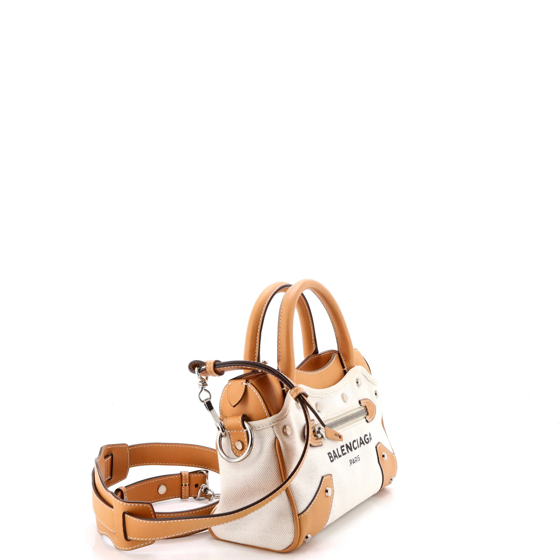 Belharra City Bag Canvas with Leather Mini - Image 2