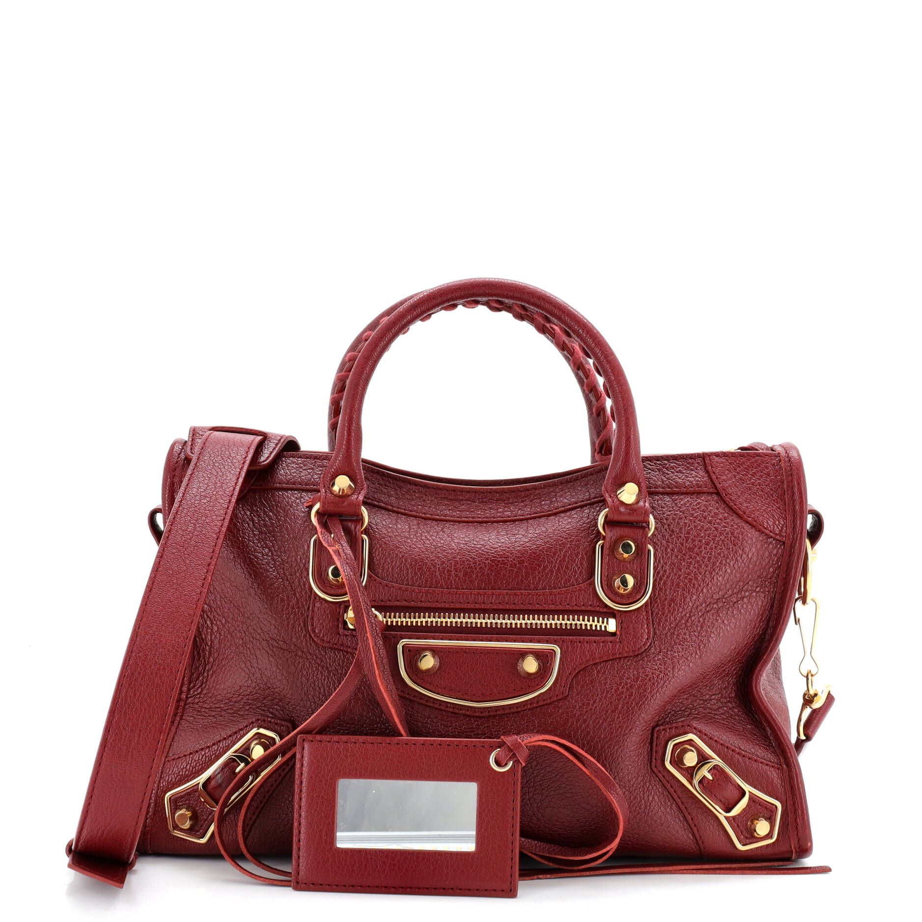 City Classic Metallic Edge Bag Leather Small - Image 2