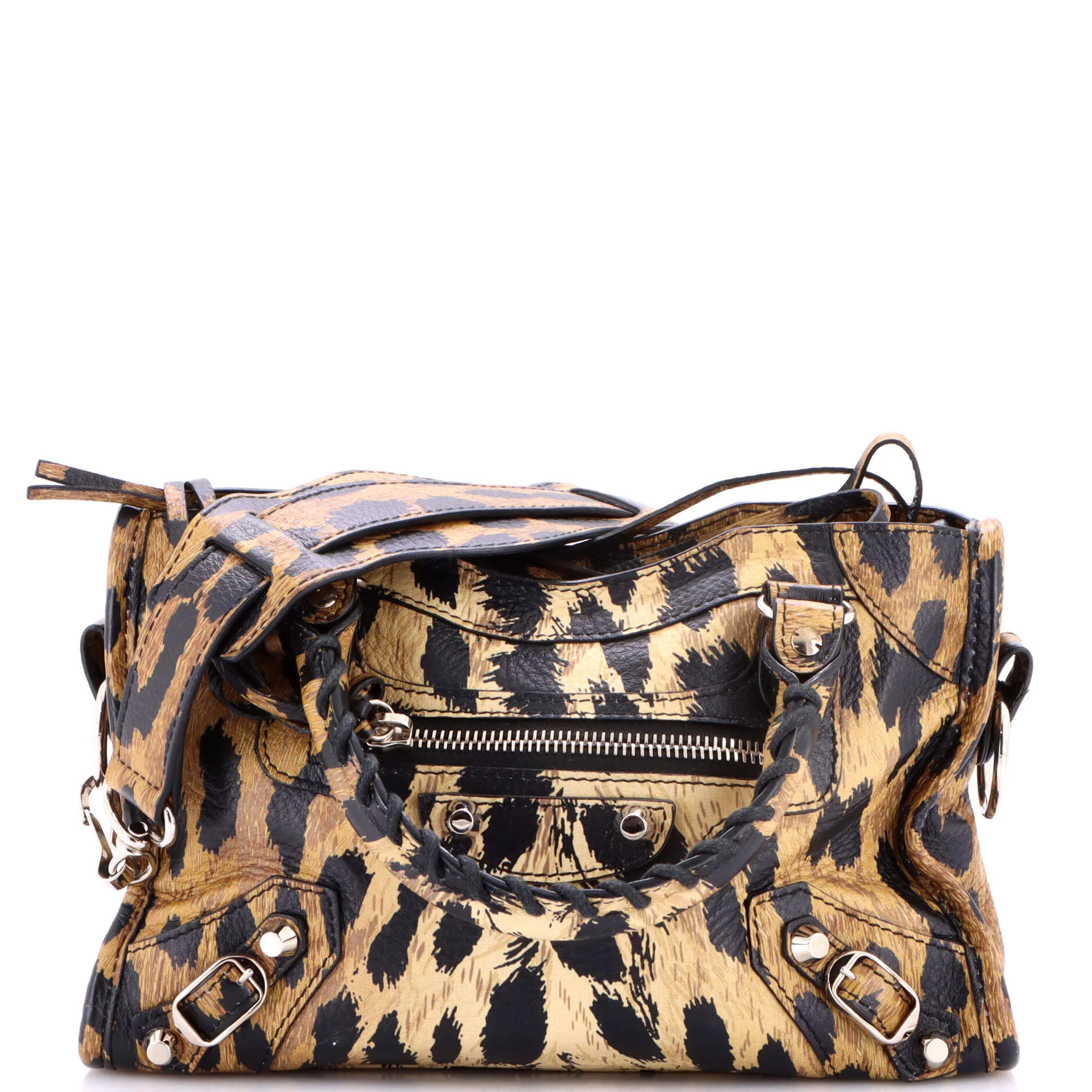 City Classic Studs Bag Printed Leather Mini
