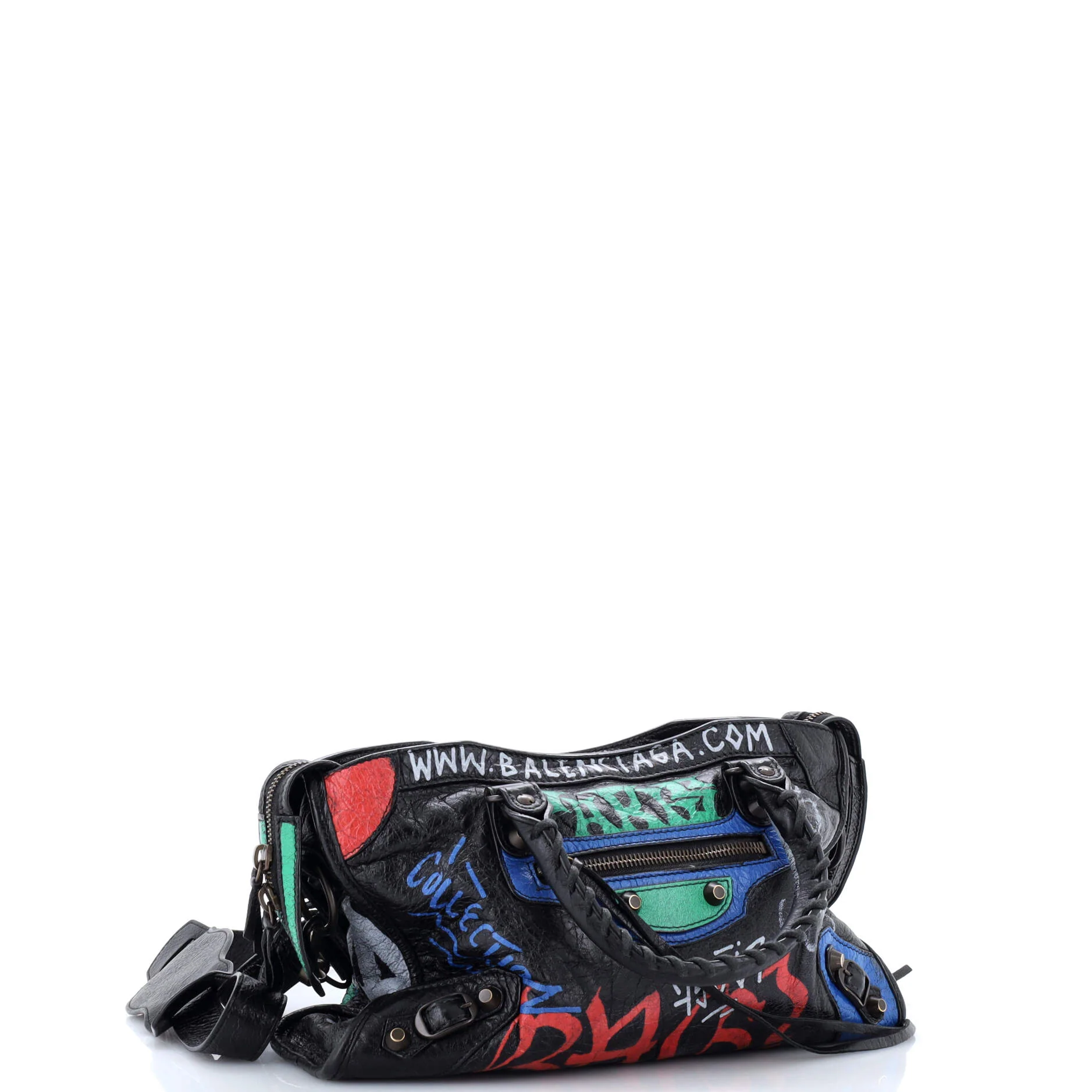 City Graffiti Classic Studs Bag Leather Small - Image 2