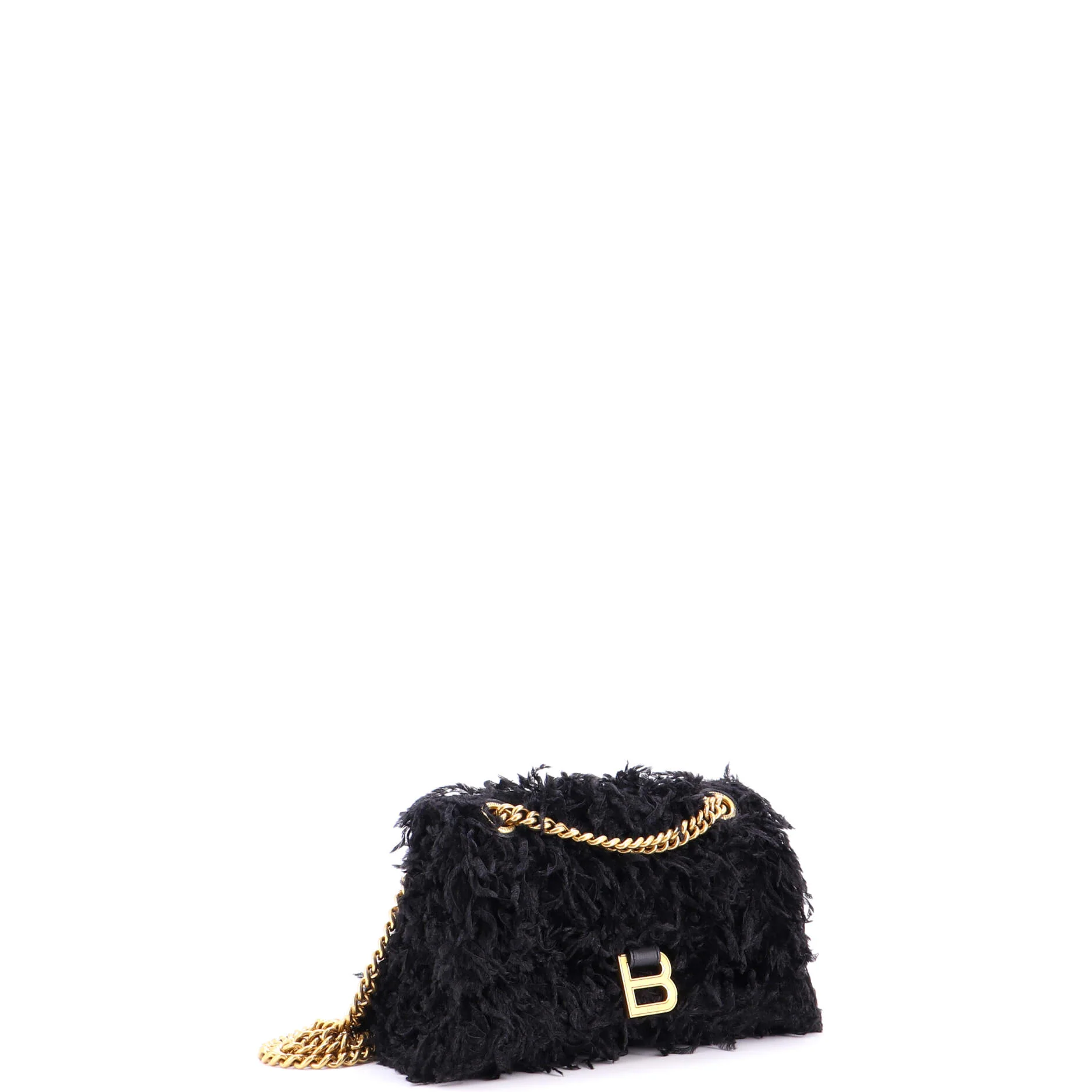 Crush Chain Flap Bag Fabric Feathers Small - Image 2