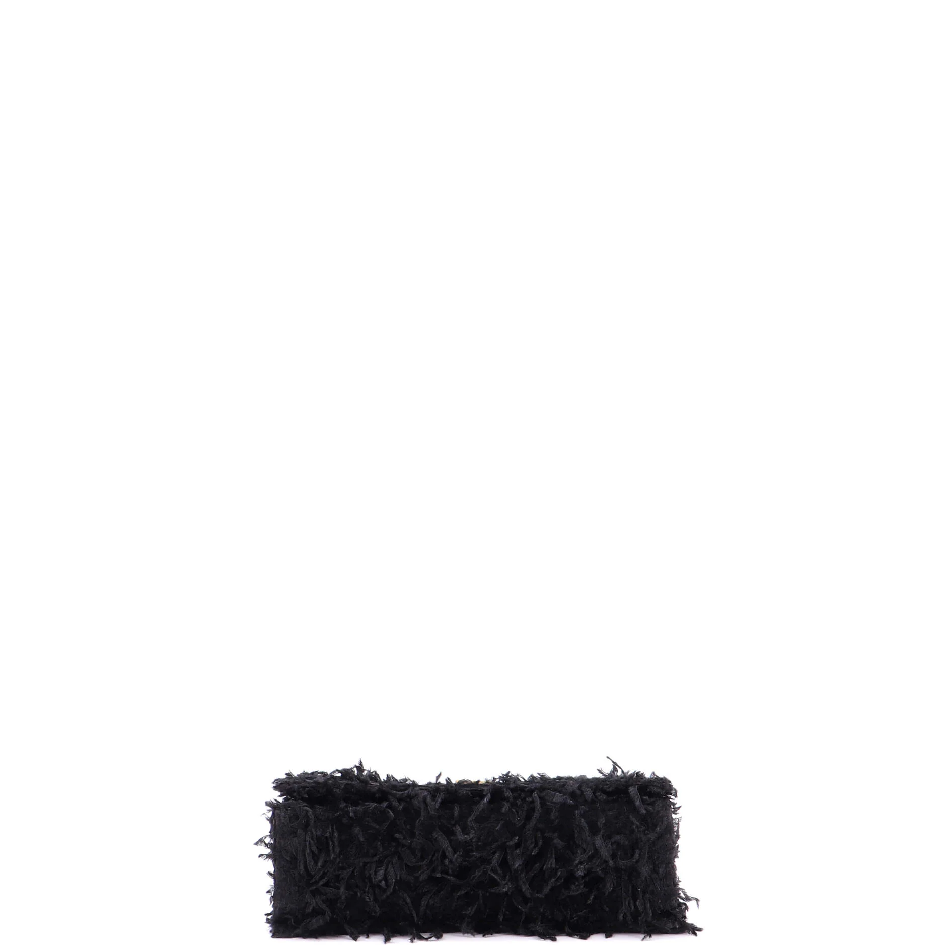 Crush Chain Flap Bag Fabric Feathers Small - Image 4