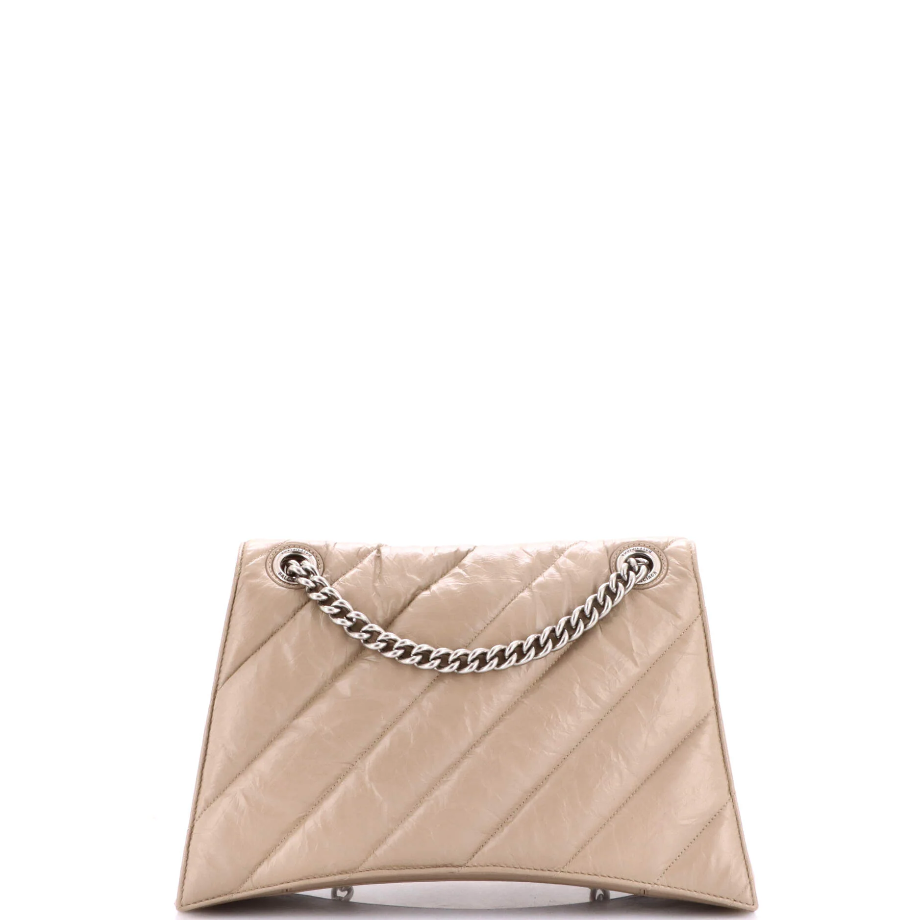 Crush Chain Flap Bag Quilted Crushed Calfskin Medium - Image 3
