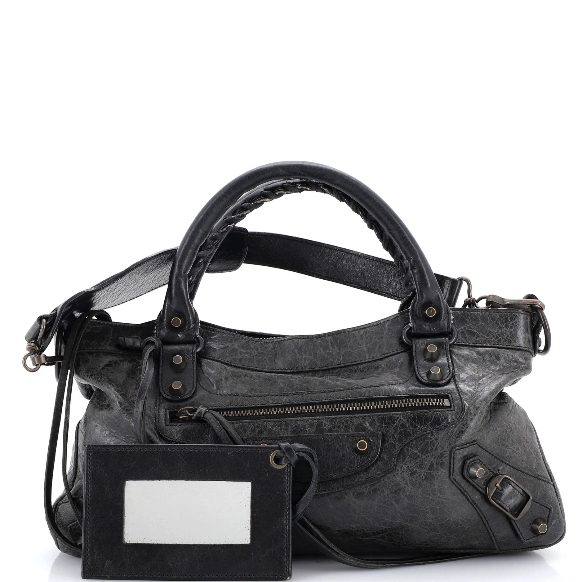 First Classic Studs Bag Leather