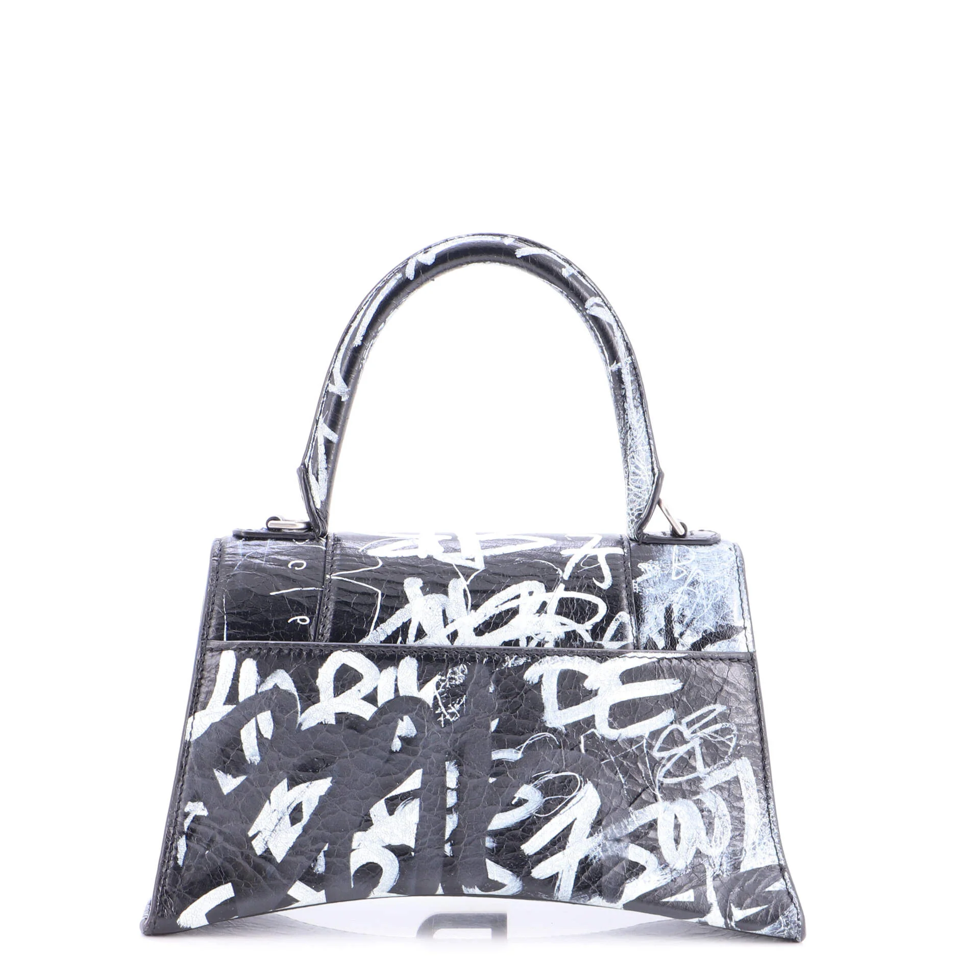Graffiti Hourglass Top Handle Bag Leather Small - Image 3