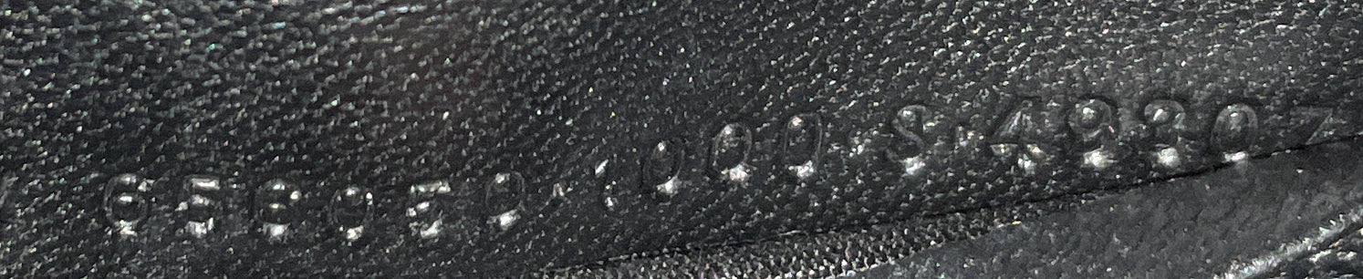 Hourglass Chain Wallet Crocodile Embossed Leather - Image 8