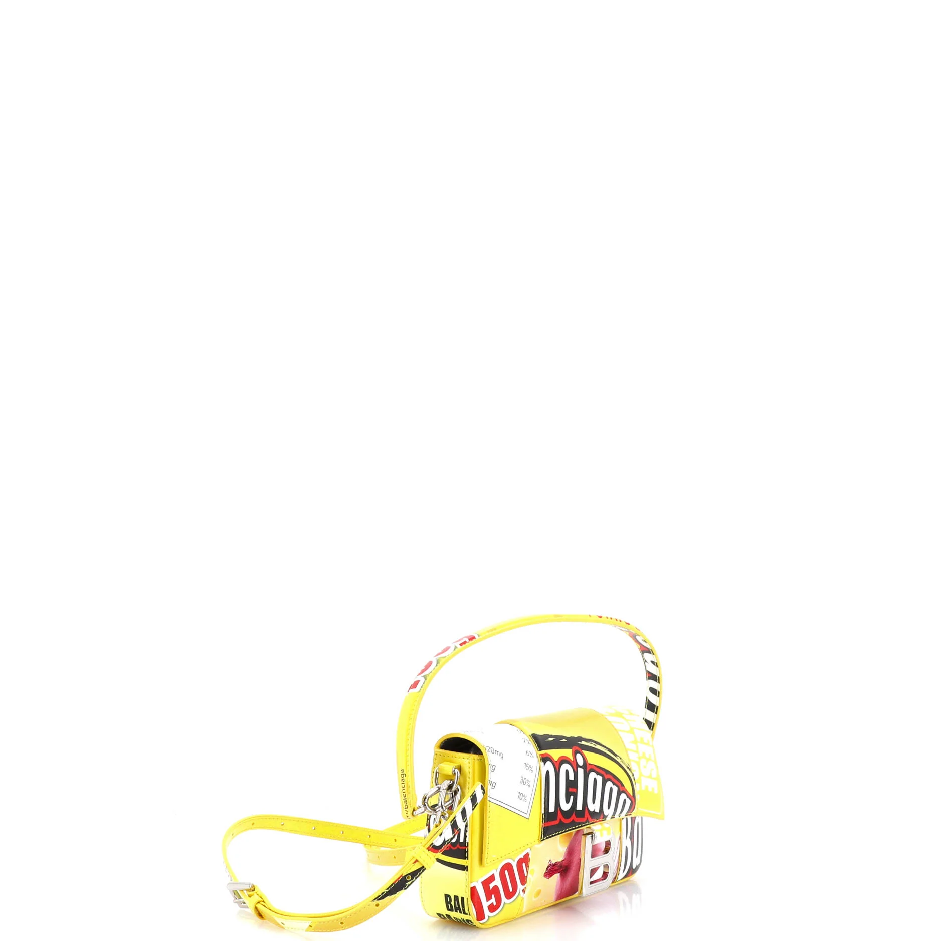Hourglass Sling Convertible Shoulder Bag Printed Leather Small - Image 2