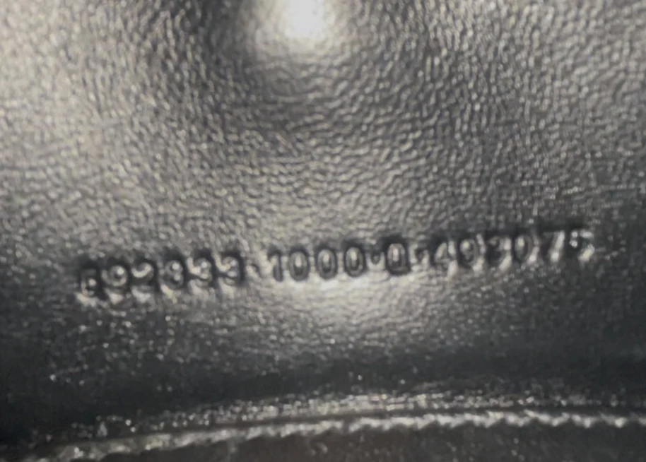 Hourglass Top Handle Bag Crocodile Embossed Leather XS - Image 8