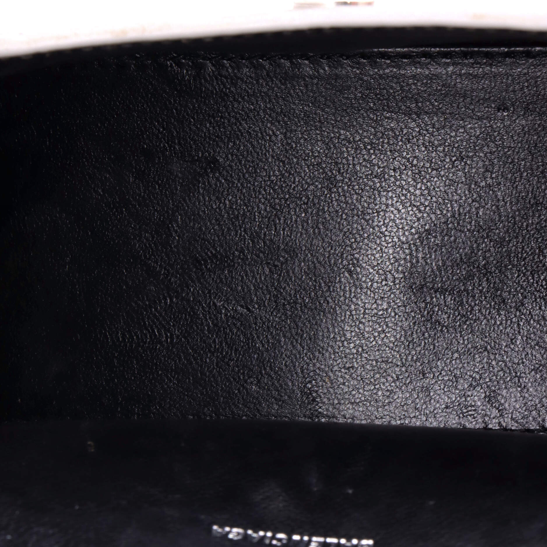 Hourglass Top Handle Bag Crocodile Embossed Leather XS - Image 5