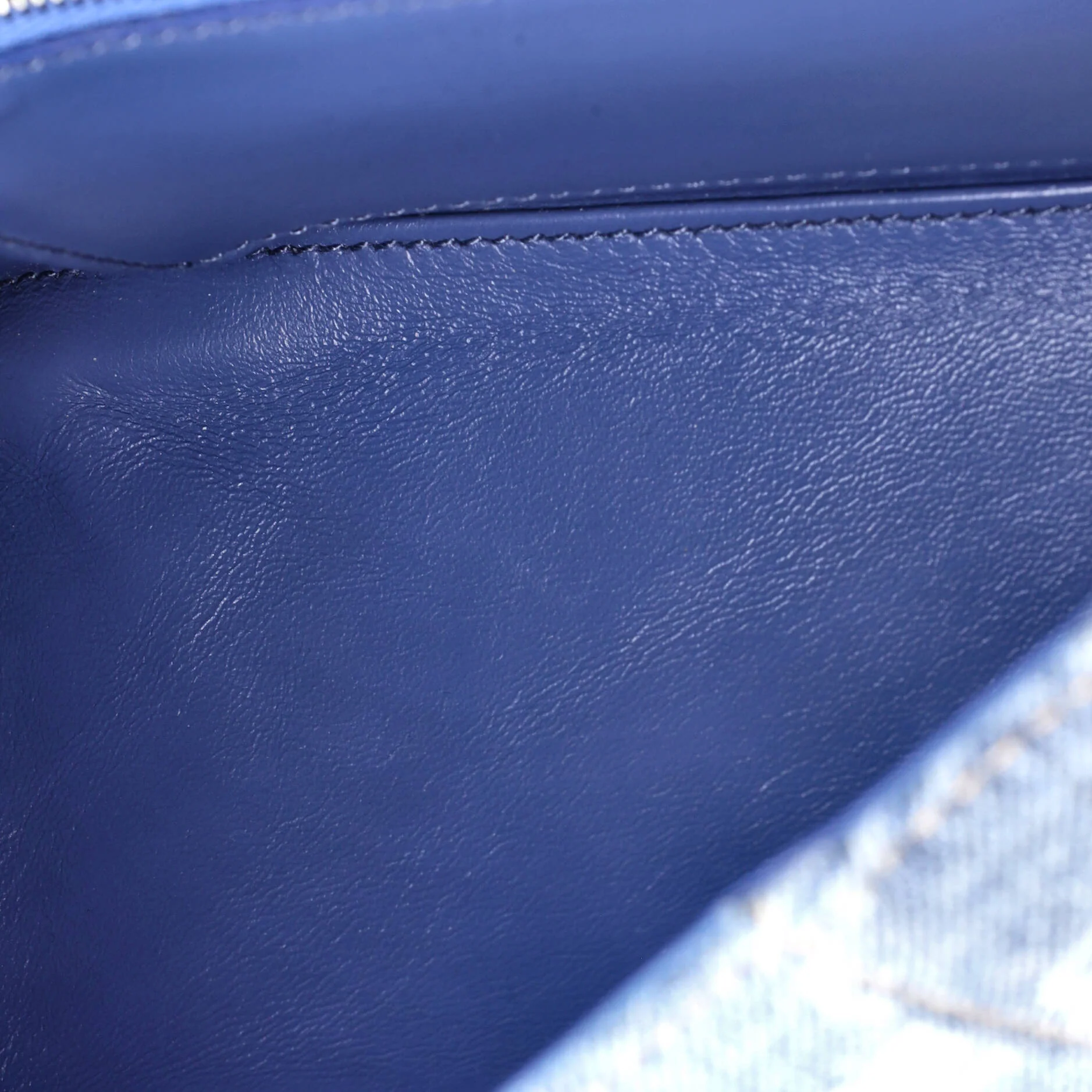 Hourglass Top Handle Bag Denim Small - Image 5