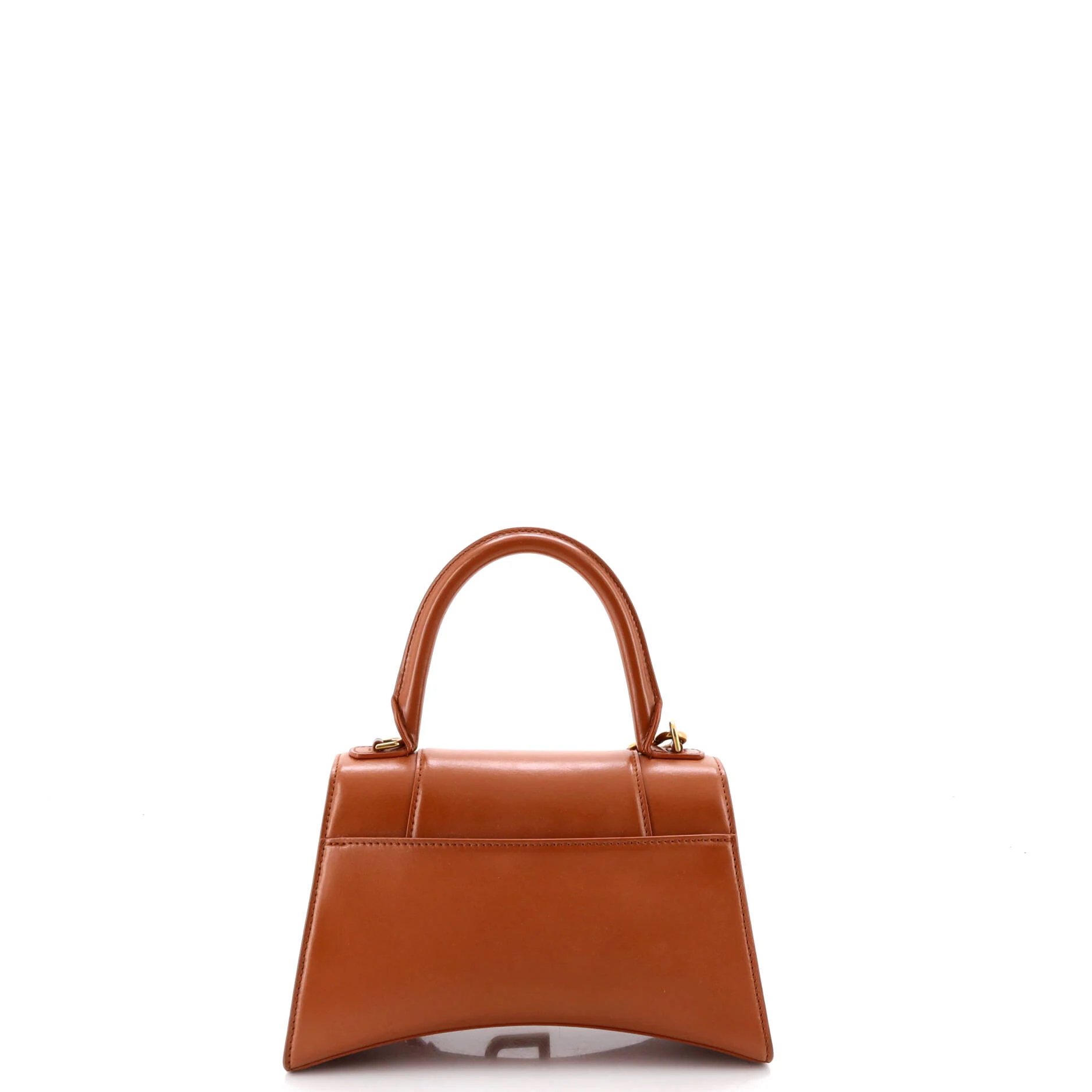 Hourglass Top Handle Bag Leather Small - Image 3