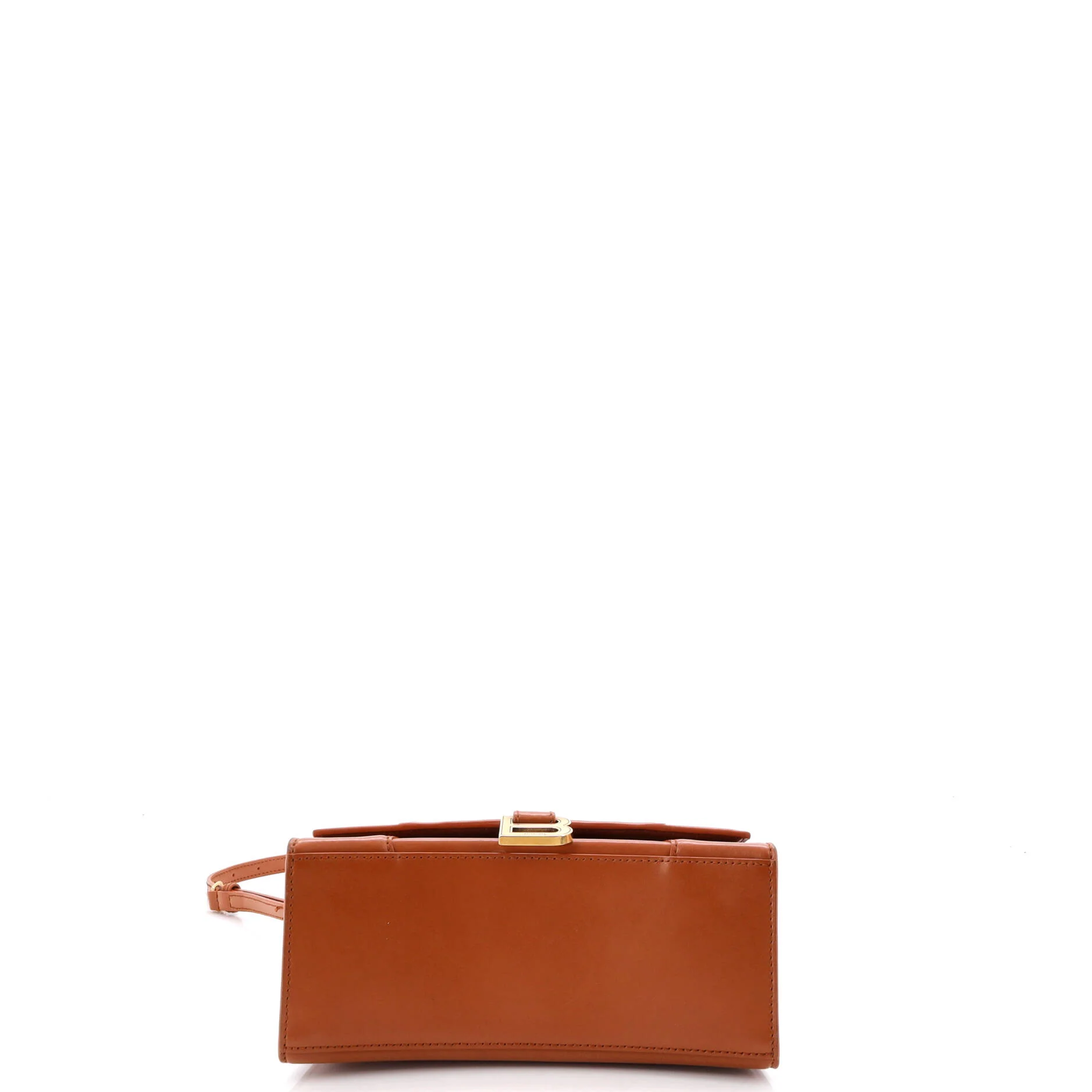 Hourglass Top Handle Bag Leather Small - Image 4