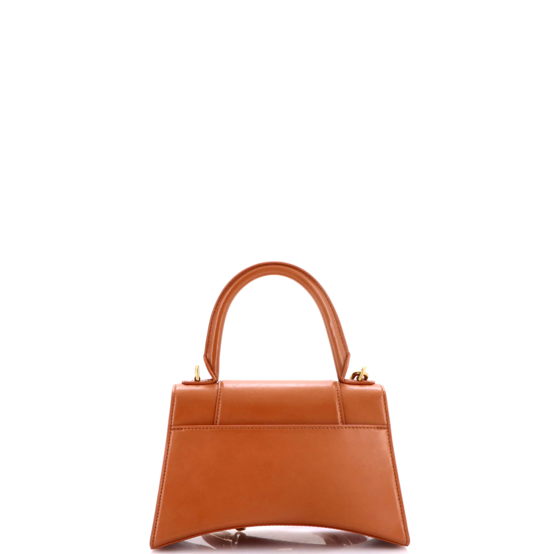 Hourglass Top Handle Bag Leather Small - Image 3