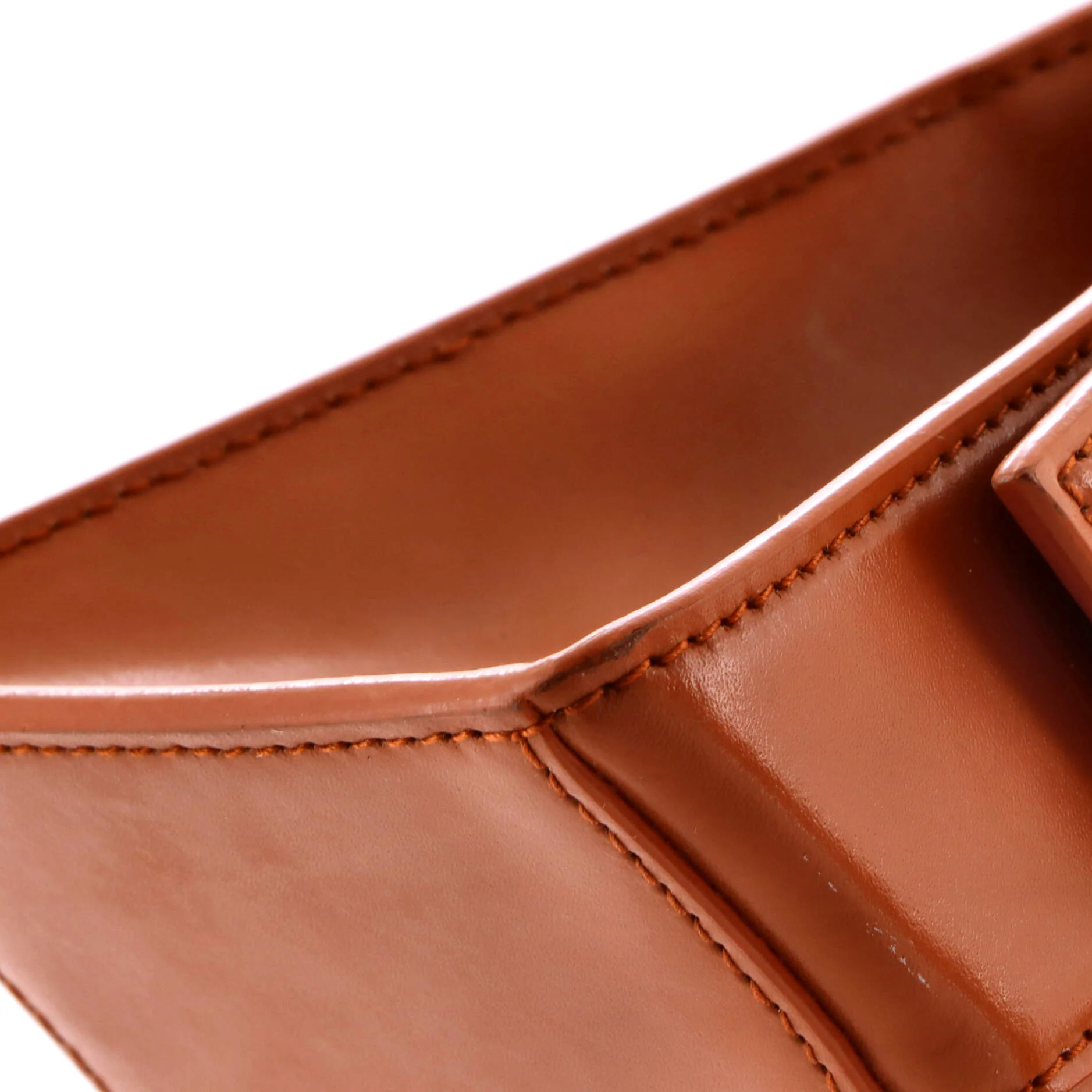 Hourglass Top Handle Bag Leather Small - Image 6
