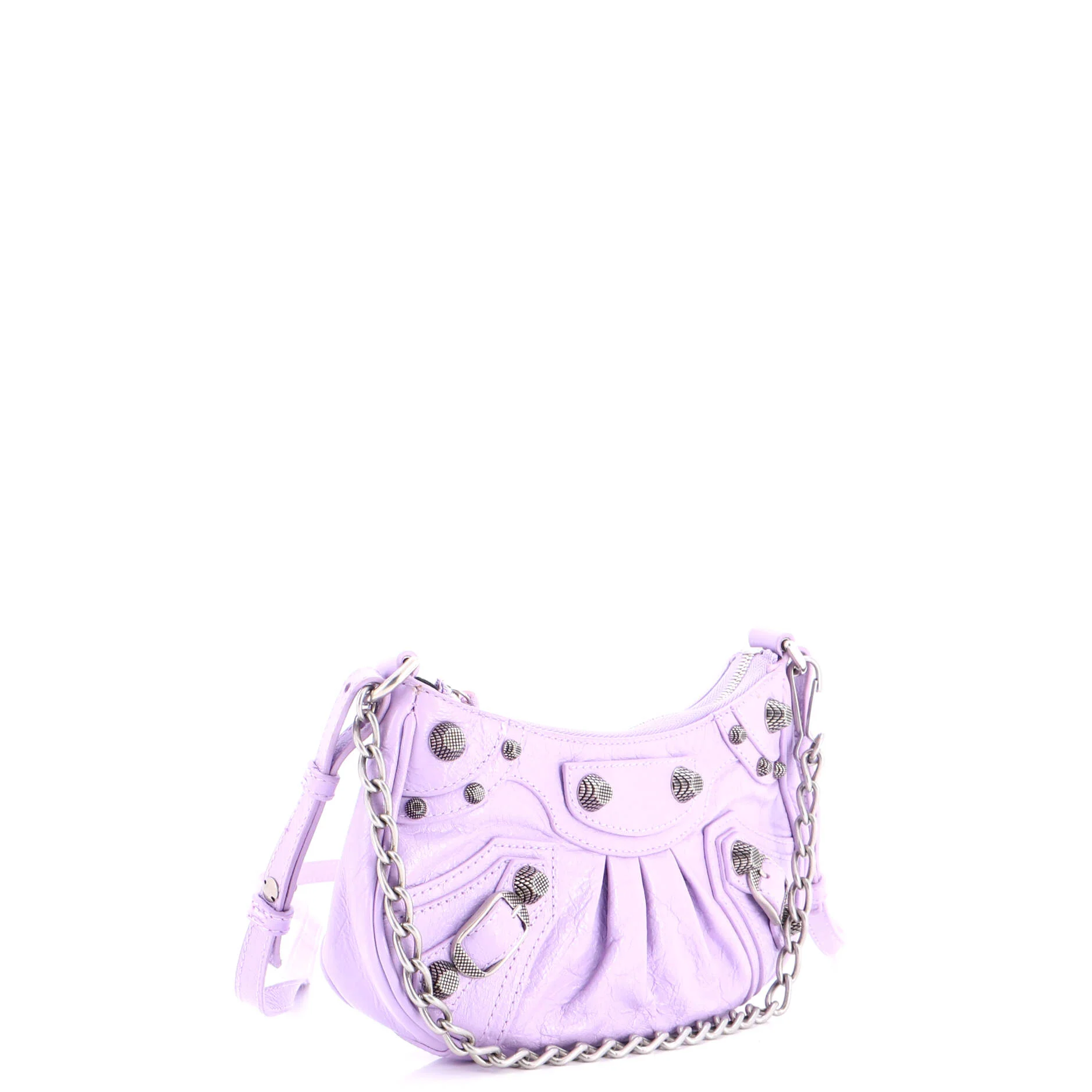 Le Cagole Giant Studs Shoulder Bag Leather Mini - Image 2