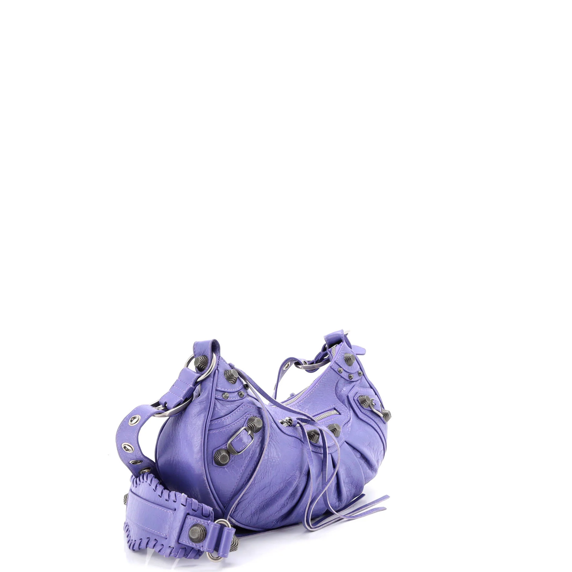 Le Cagole Giant Studs Shoulder Bag Leather Small - Image 3