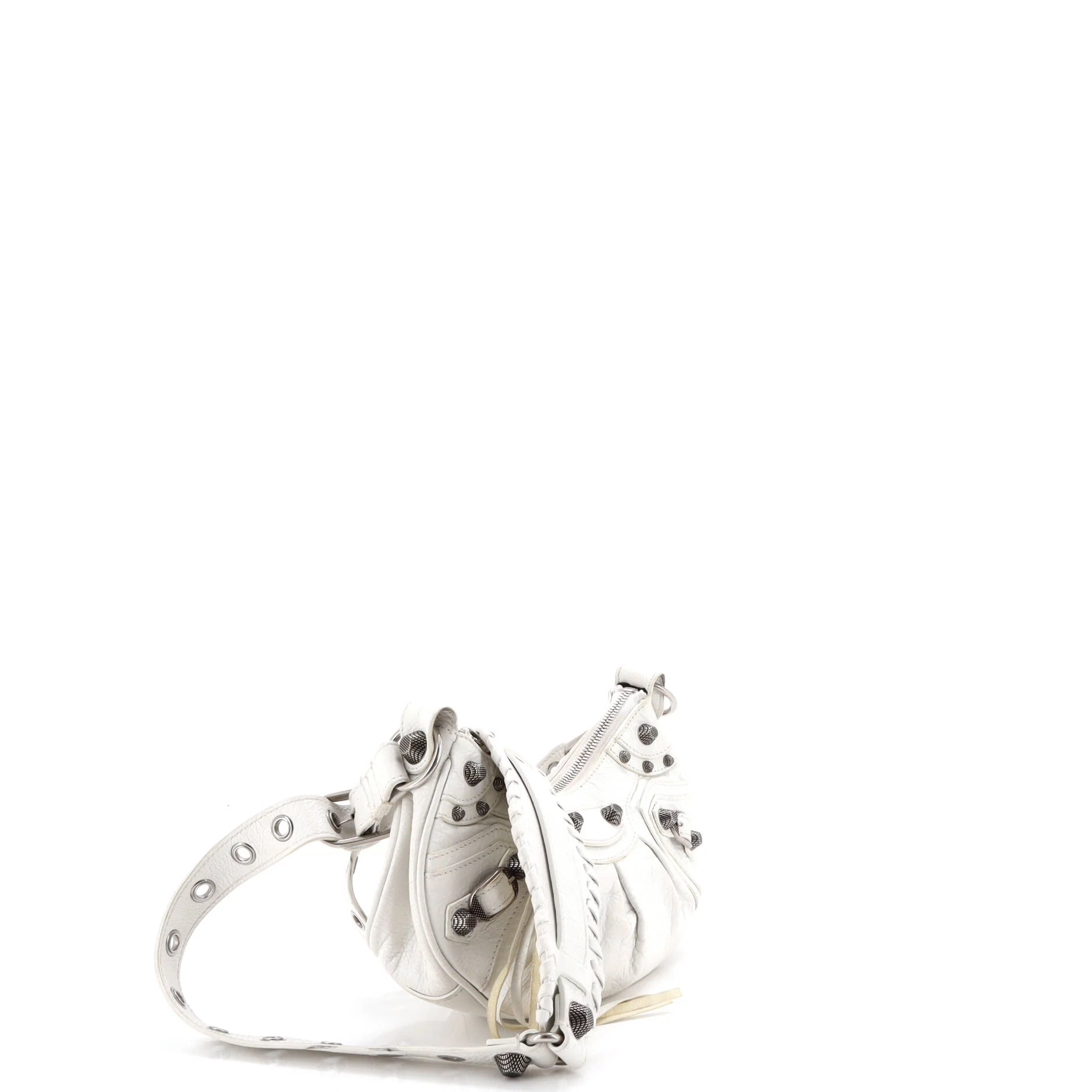 Le Cagole Giant Studs Shoulder Bag Leather XS - Image 3