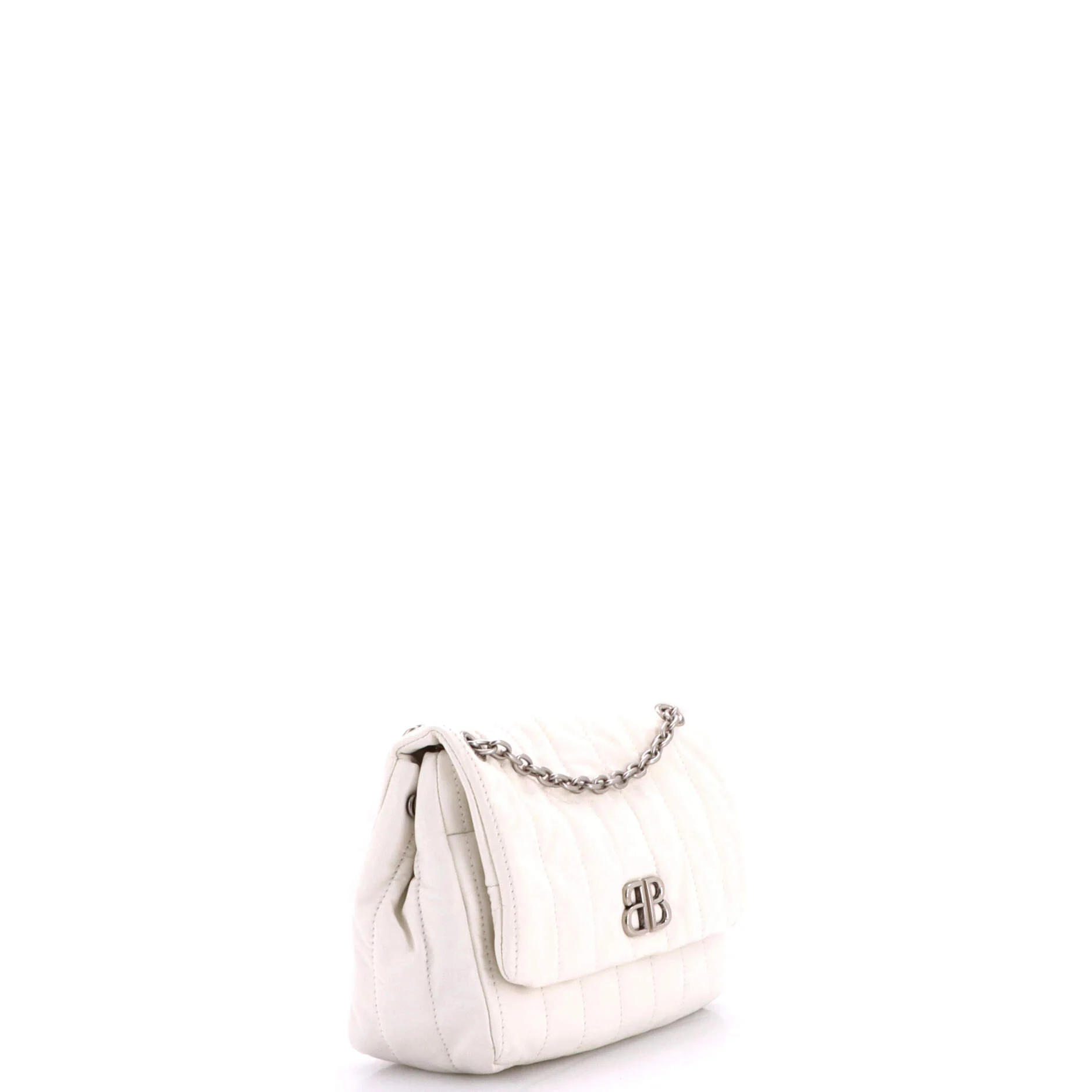 Monaco Chain Flap Shoulder Bag Quilted Leather Mini - Image 2