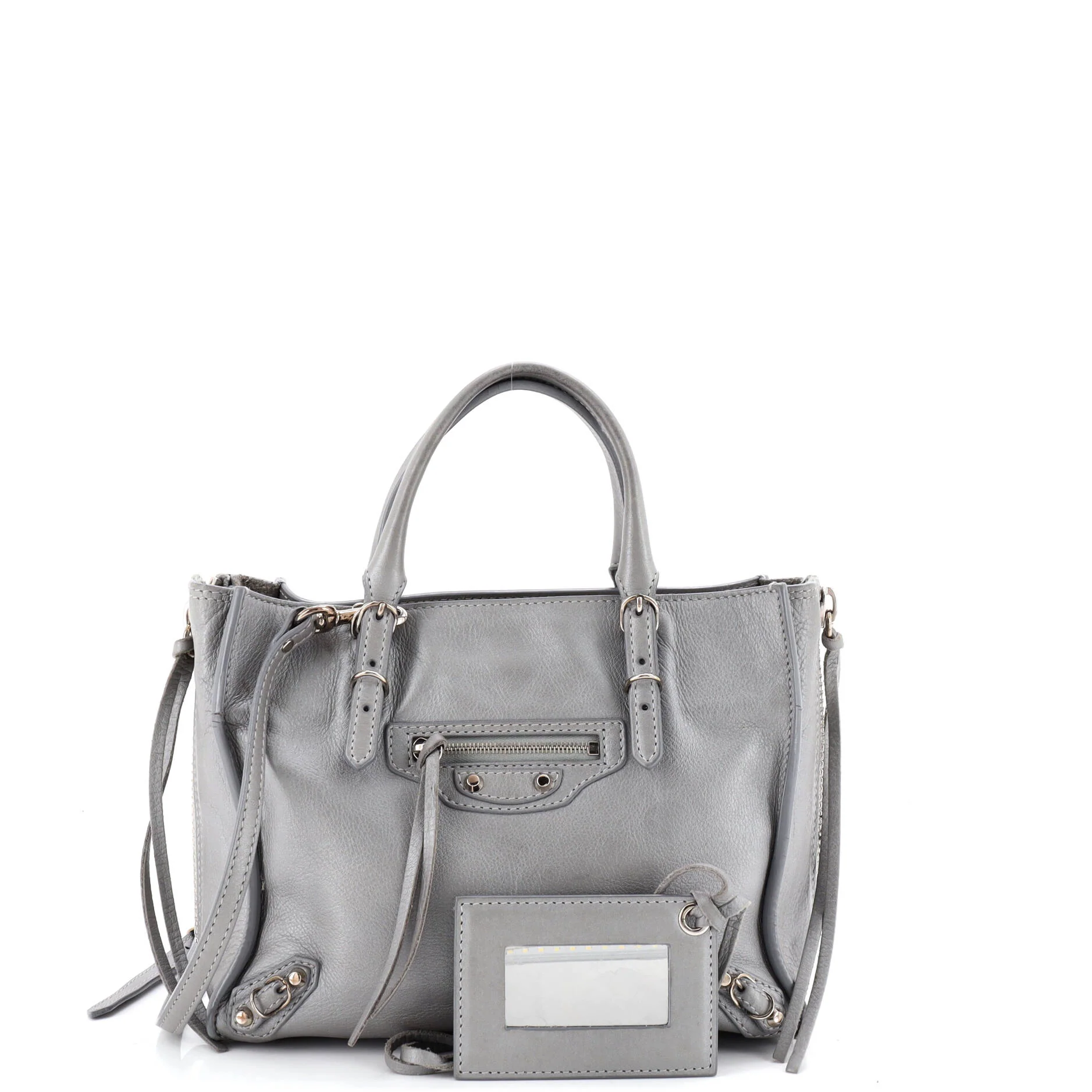 Papier A4 Zip Around Classic Studs Bag Leather Mini - Image 2