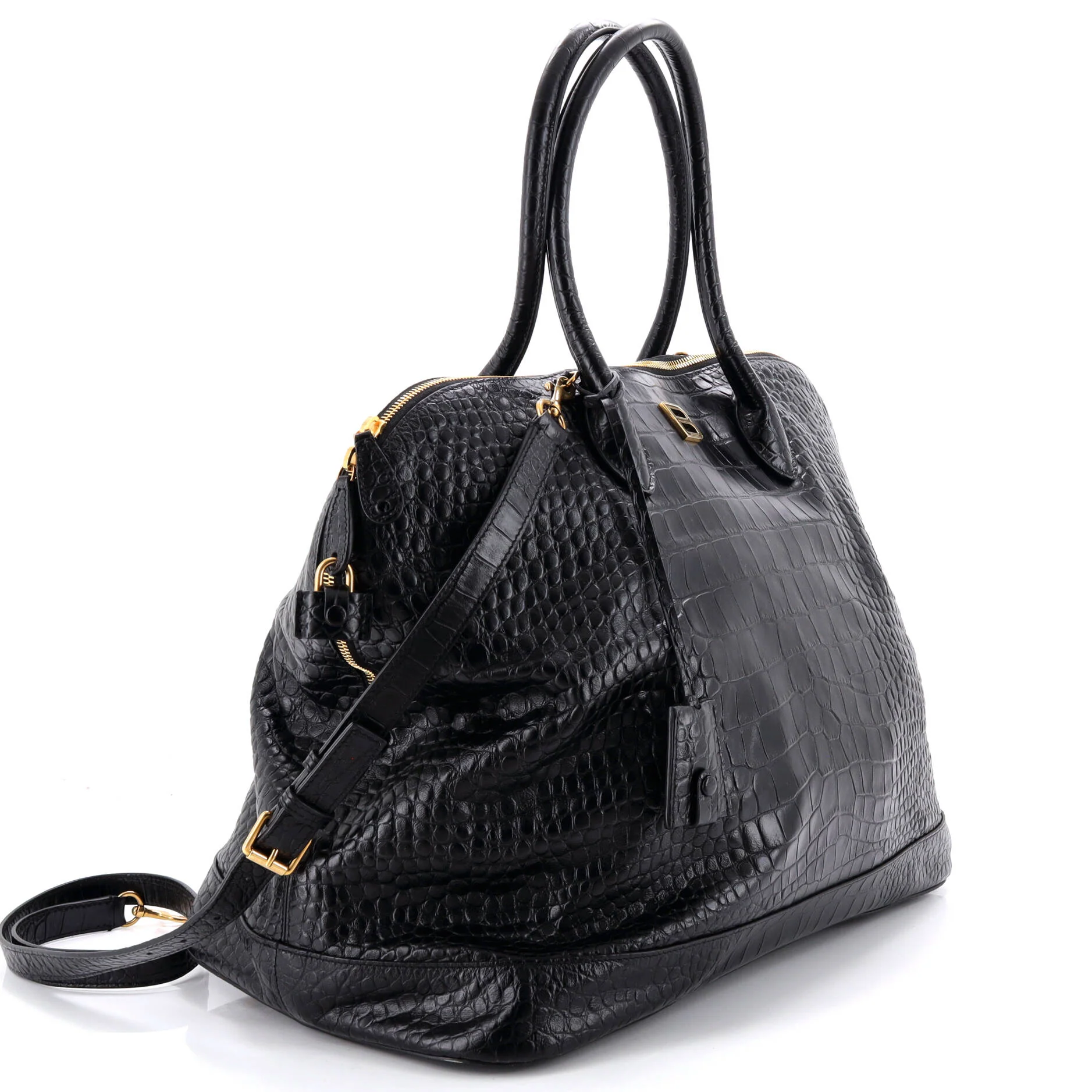 Ville Bag Crocodile Embossed Leather Large - Image 2