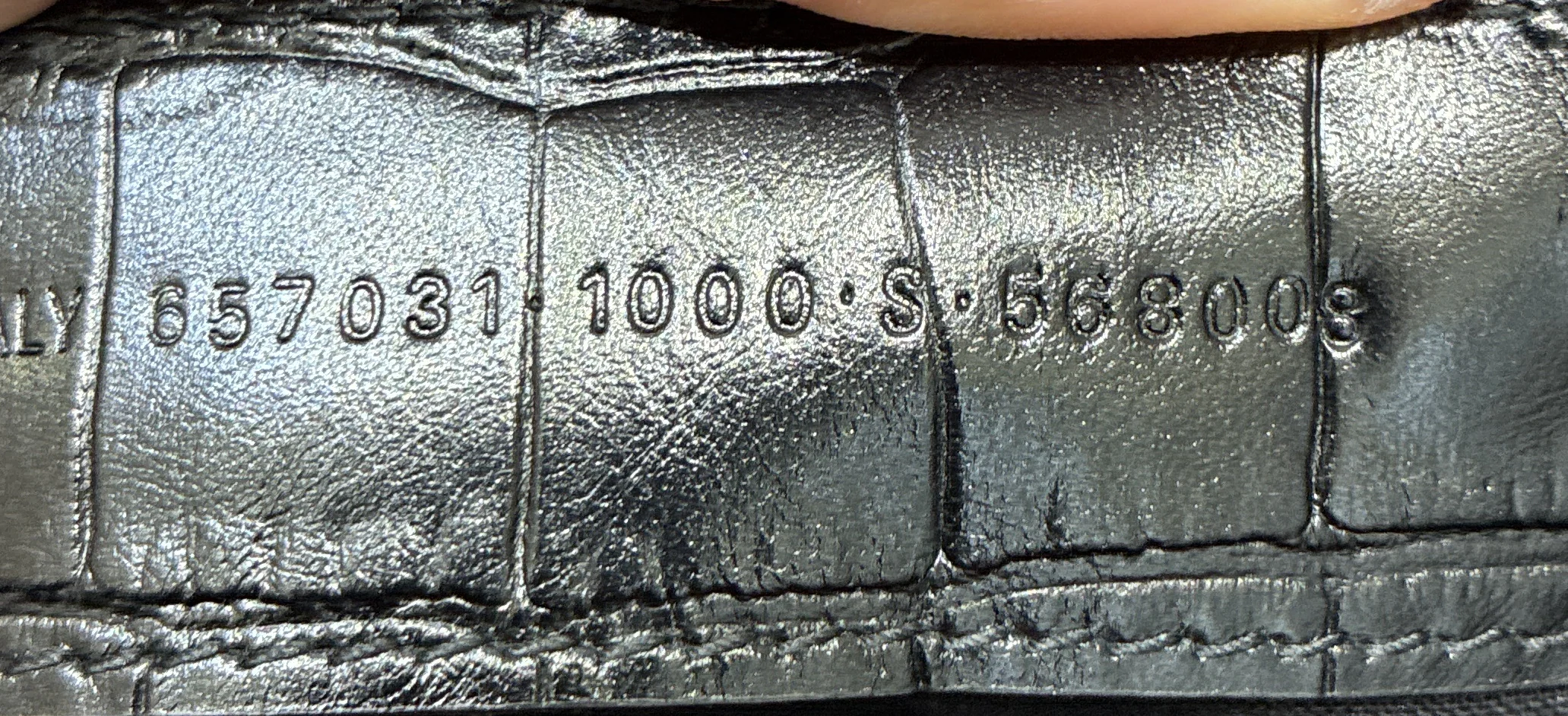 Ville Bag Crocodile Embossed Leather Large - Image 7