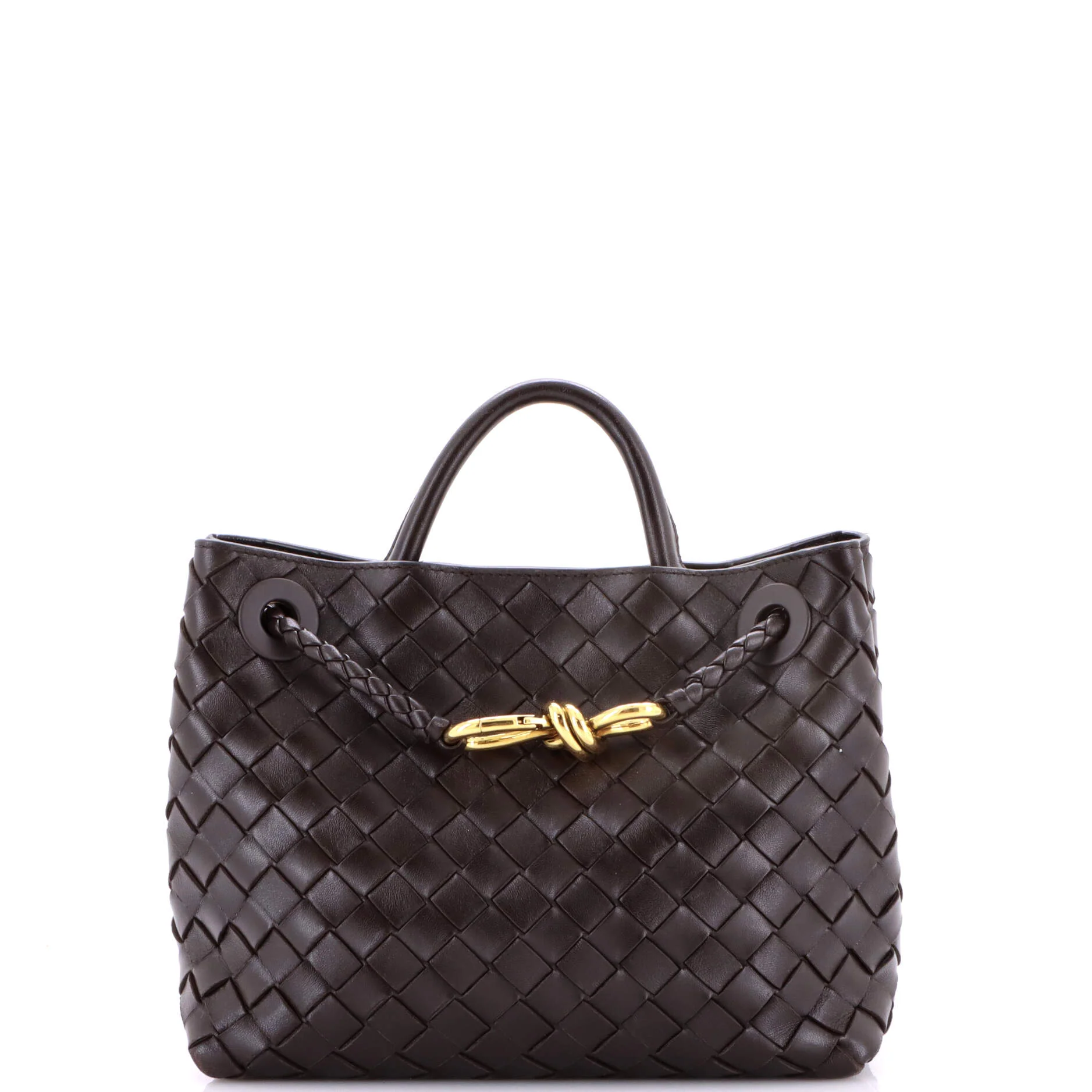 Andiamo Top Handle Bag Intrecciato Nappa Small