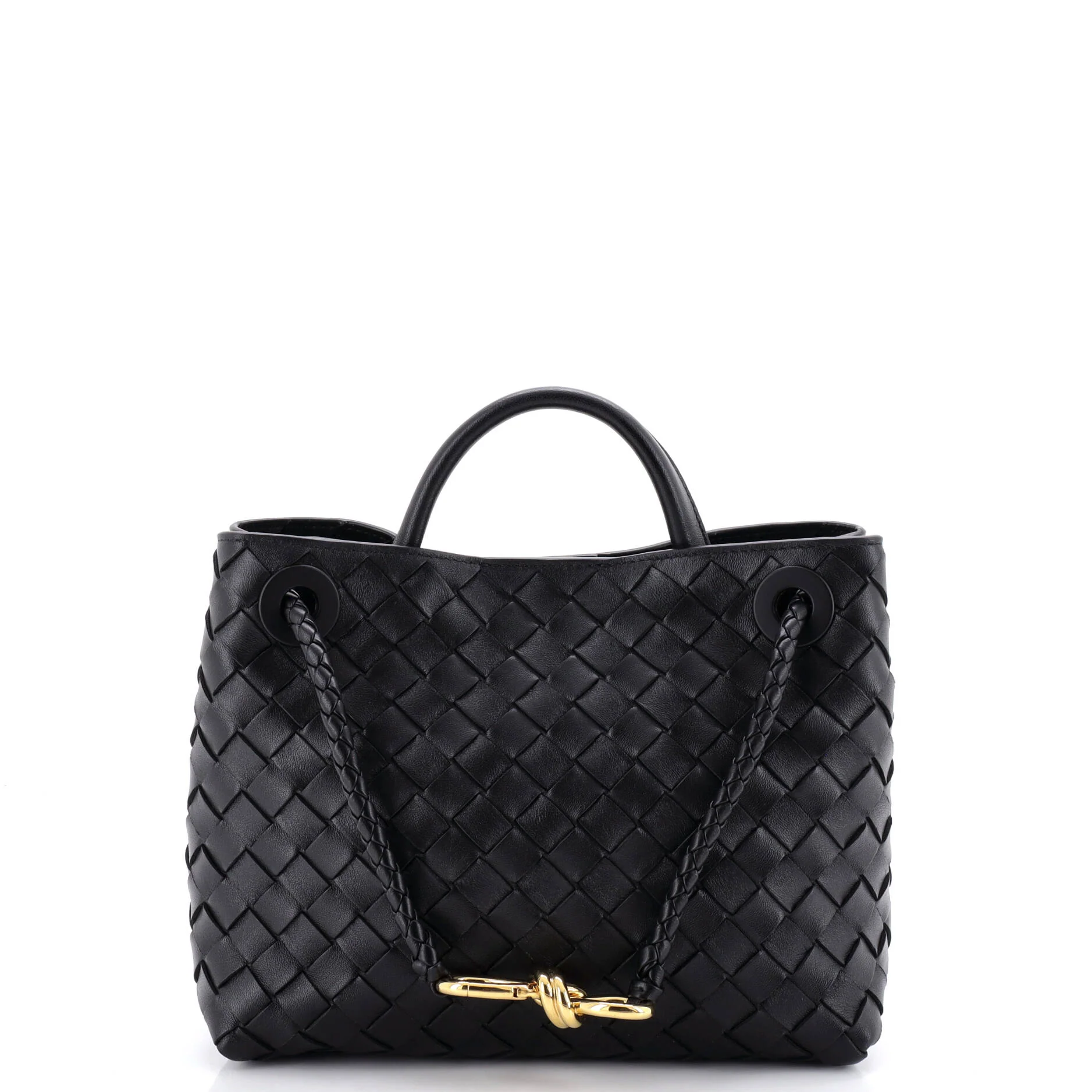Andiamo Top Handle Bag Intrecciato Nappa Small