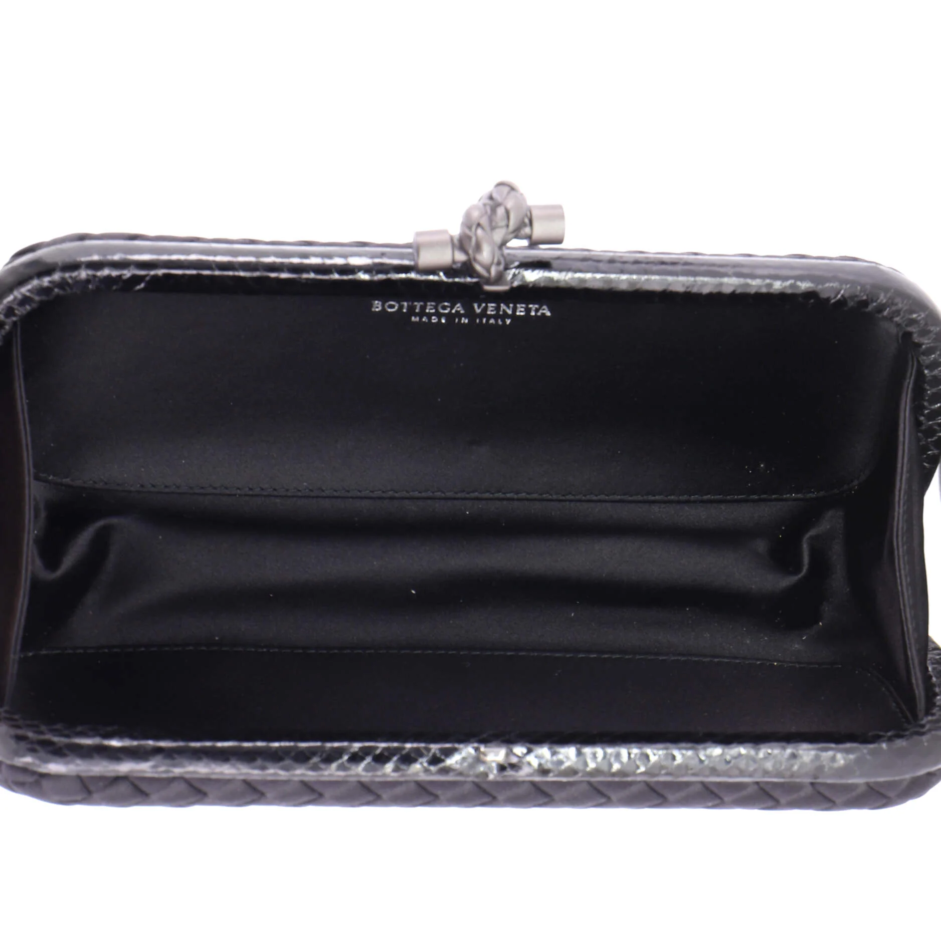 Box Knot Clutch Intrecciato Satin Long - Image 5