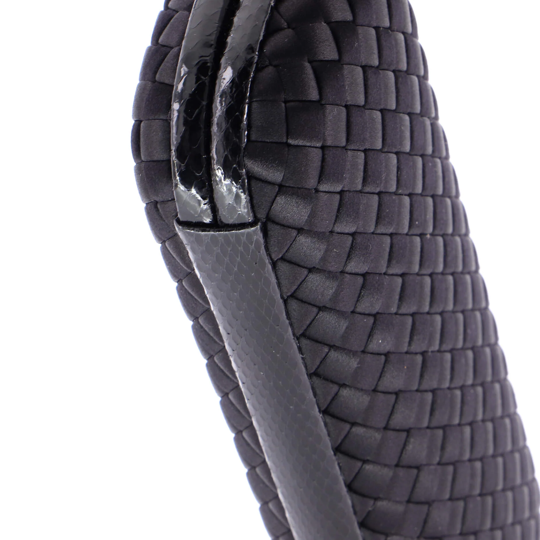 Box Knot Clutch Intrecciato Satin Long - Image 6