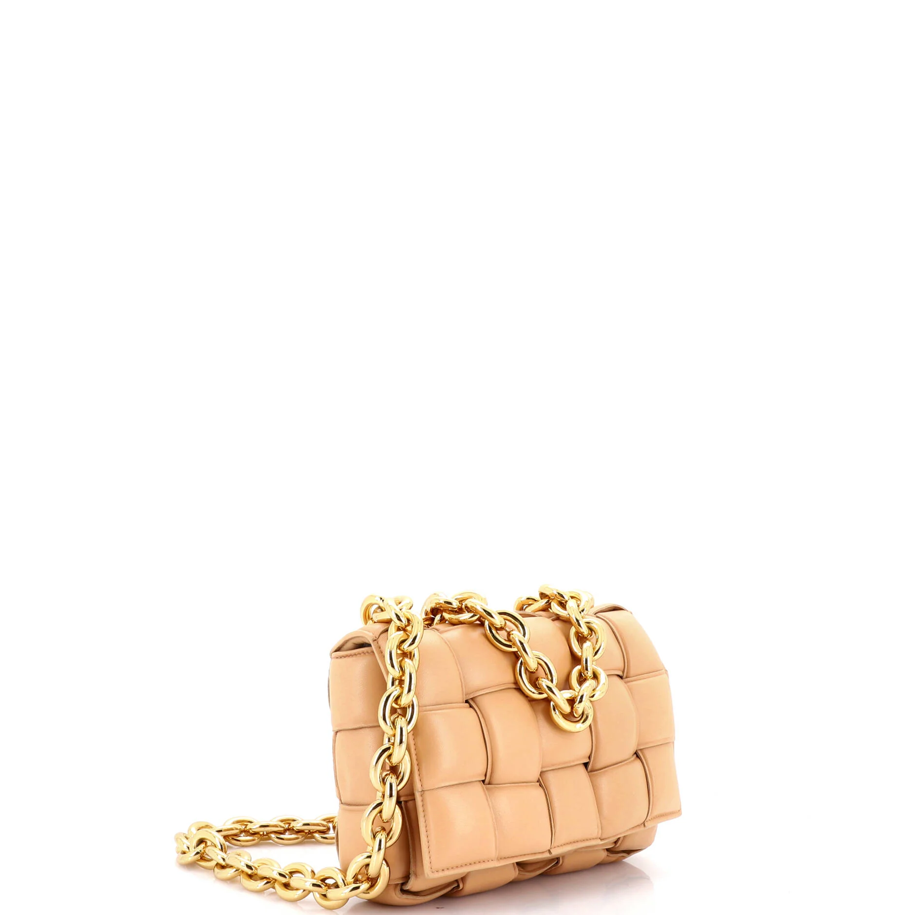 Cassette Chain Crossbody Bag Padded Maxi Intrecciato Leather - Image 2