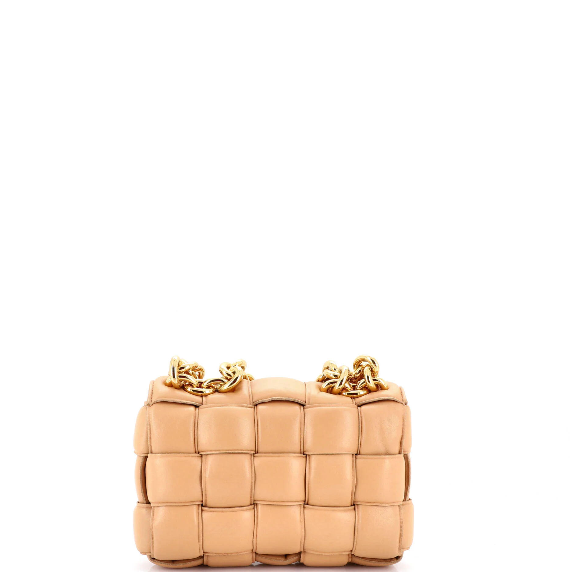 Cassette Chain Crossbody Bag Padded Maxi Intrecciato Leather - Image 3
