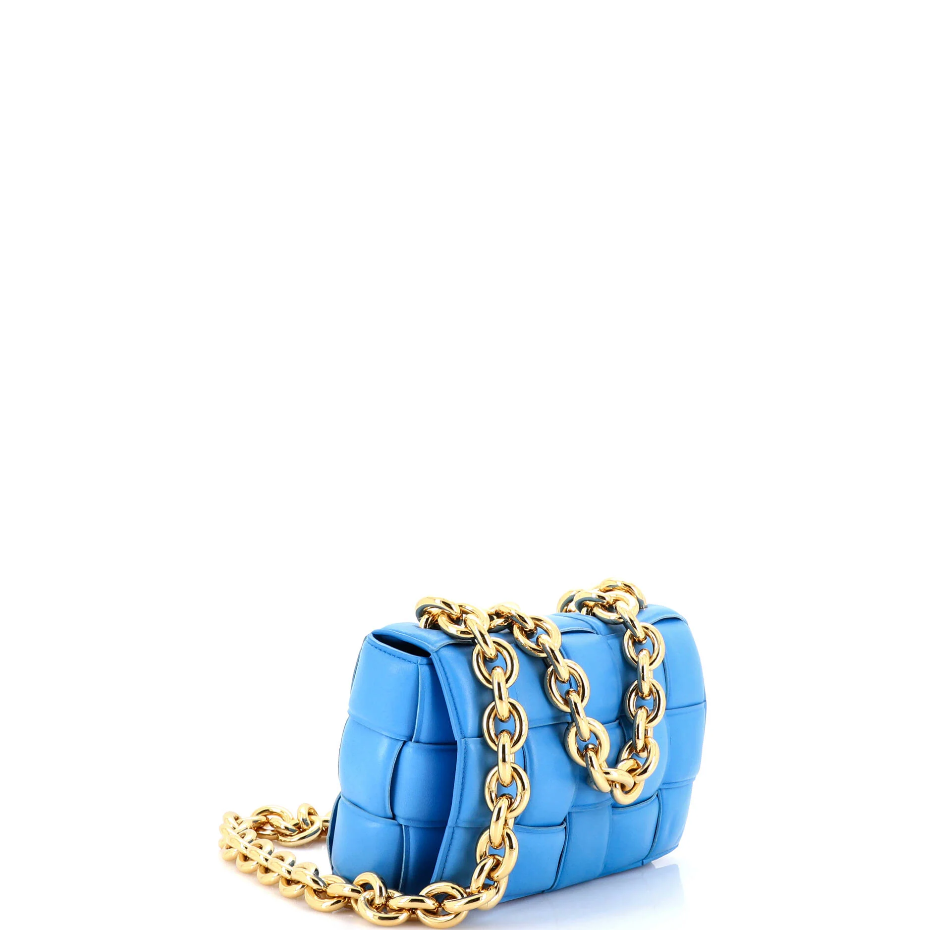 Cassette Chain Crossbody Bag Padded Maxi Intrecciato Leather - Image 2