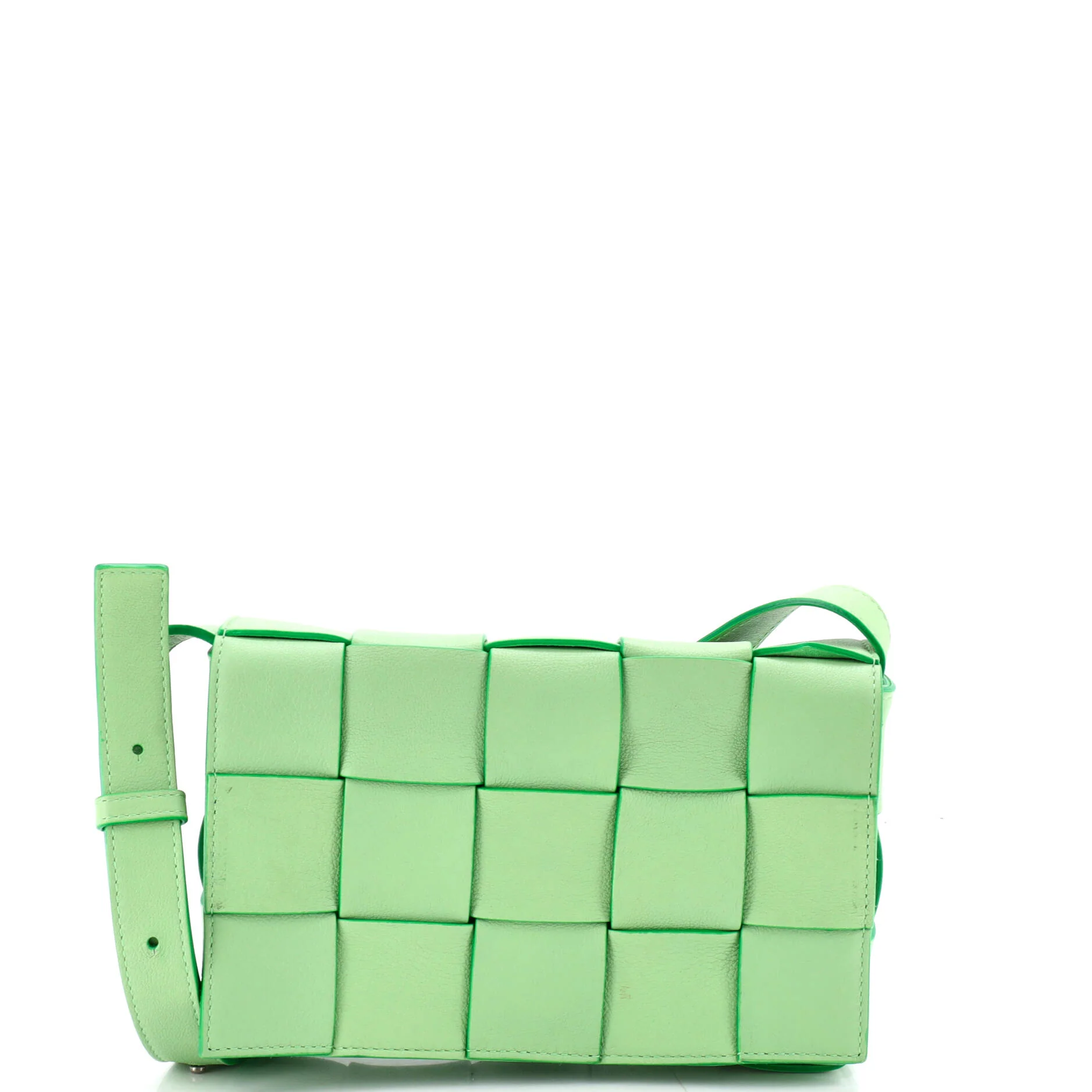 Cassette Crossbody Bag Maxi Intrecciato Leather