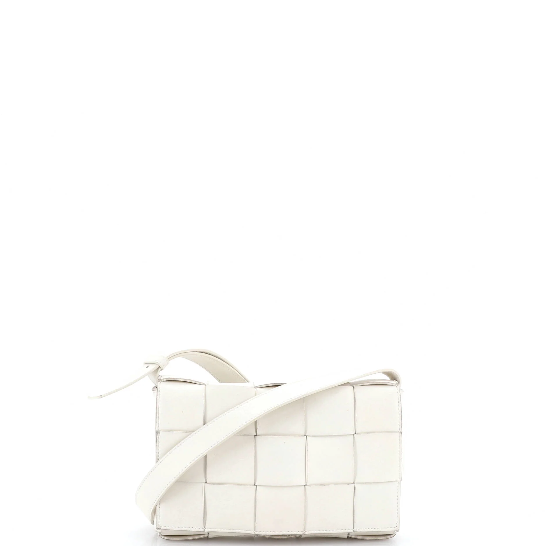 Cassette Crossbody Bag Maxi Intrecciato Leather Small
