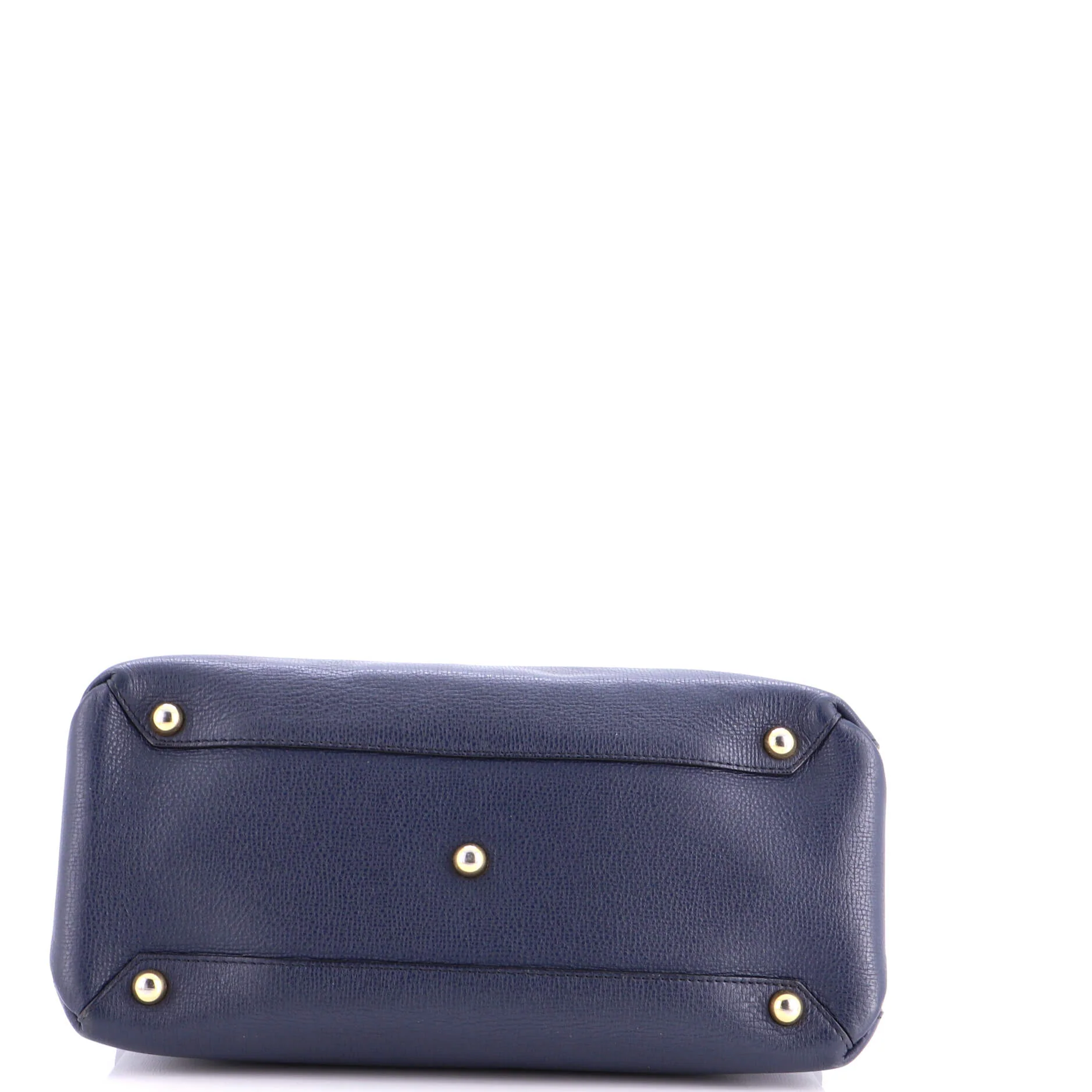Banner Tote Leather and House Check Canvas Medium - Image 4