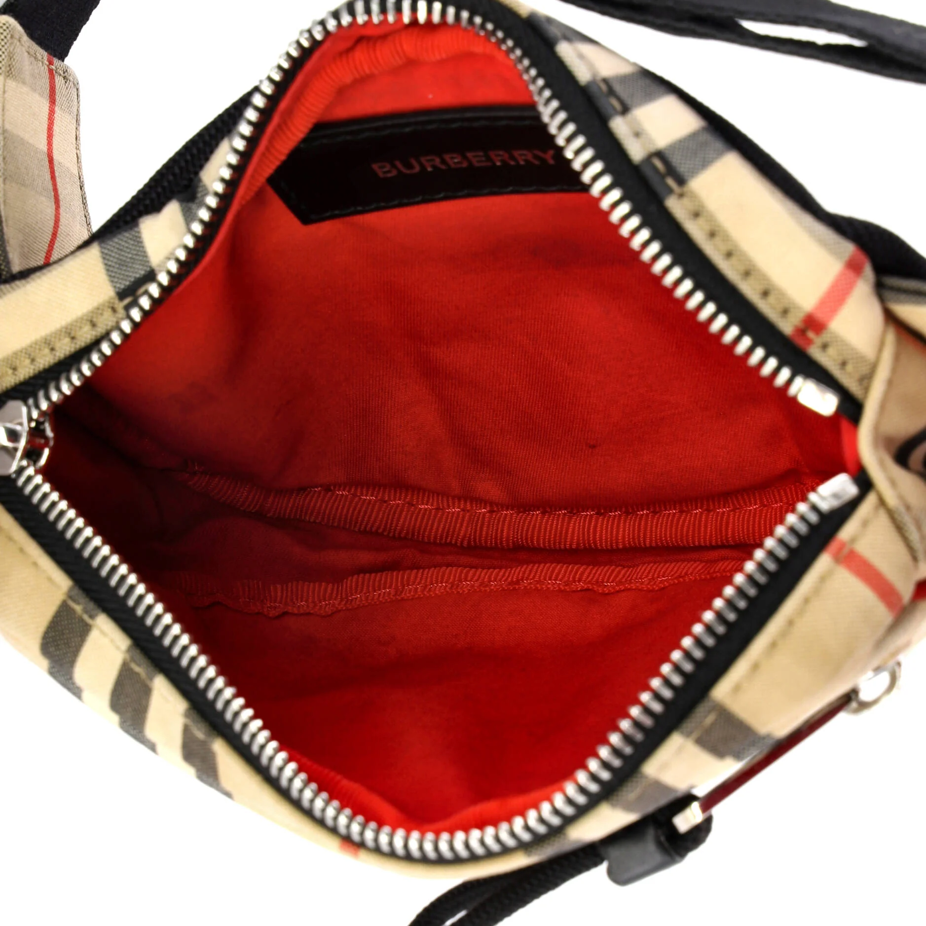 Cannon Bum Bag Vintage Check Canvas Small - Image 5