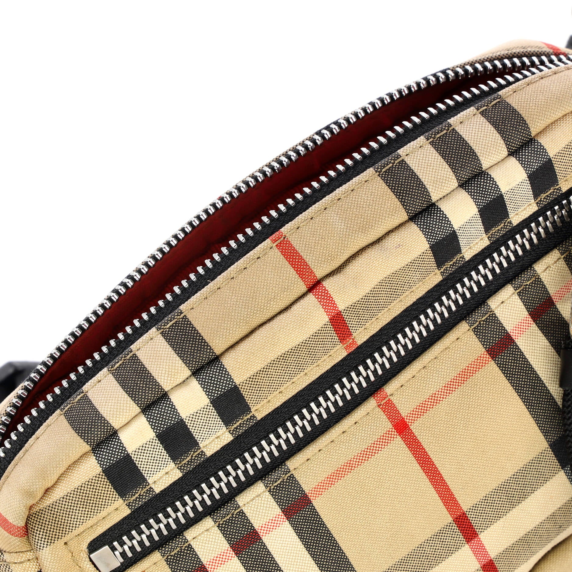 Cannon Bum Bag Vintage Check Canvas Small - Image 7