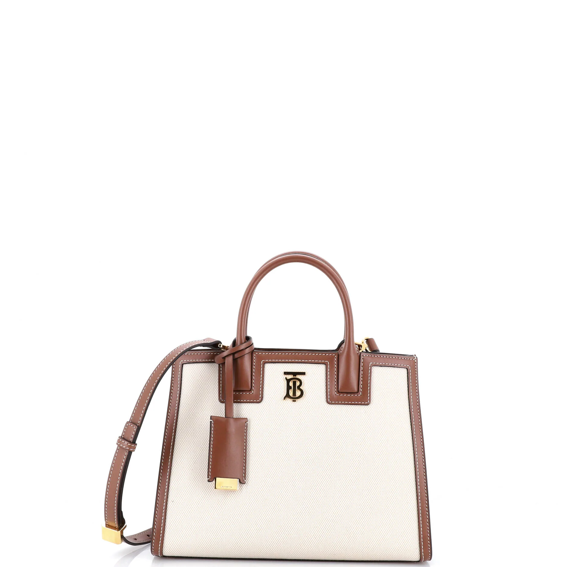Frances Tote Canvas and Leather Mini