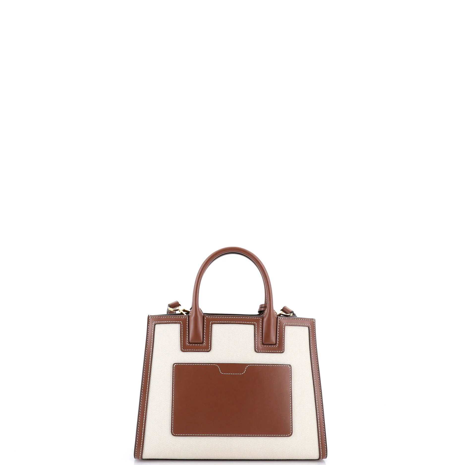 Frances Tote Canvas and Leather Mini - Image 3