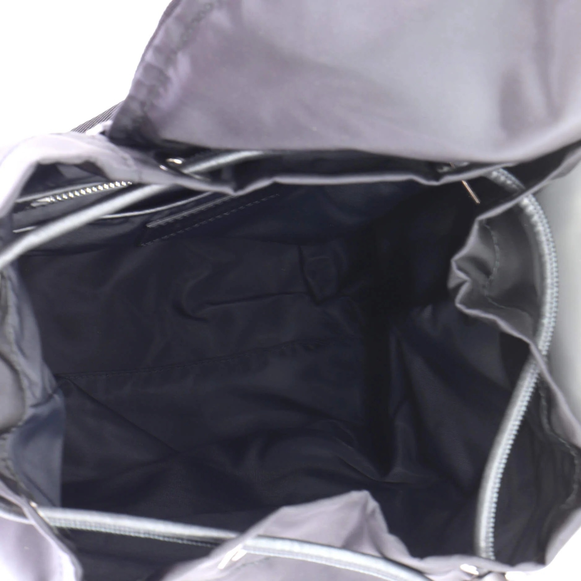 Logo Rucksack Backpack Nylon with Leather Small - Image 5