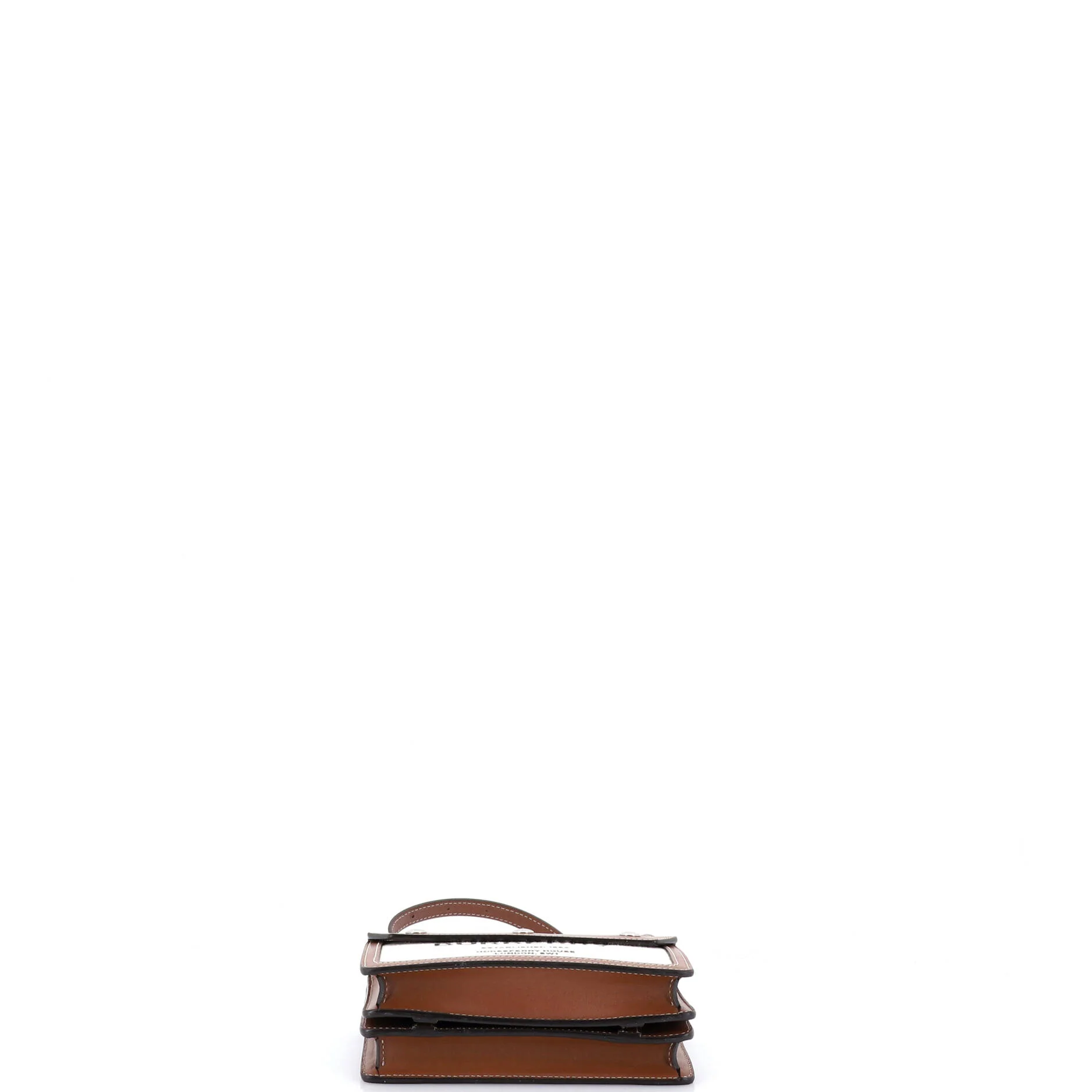 Logo Title Pocket Crossbody Bag Canvas and Leather Mini - Image 4