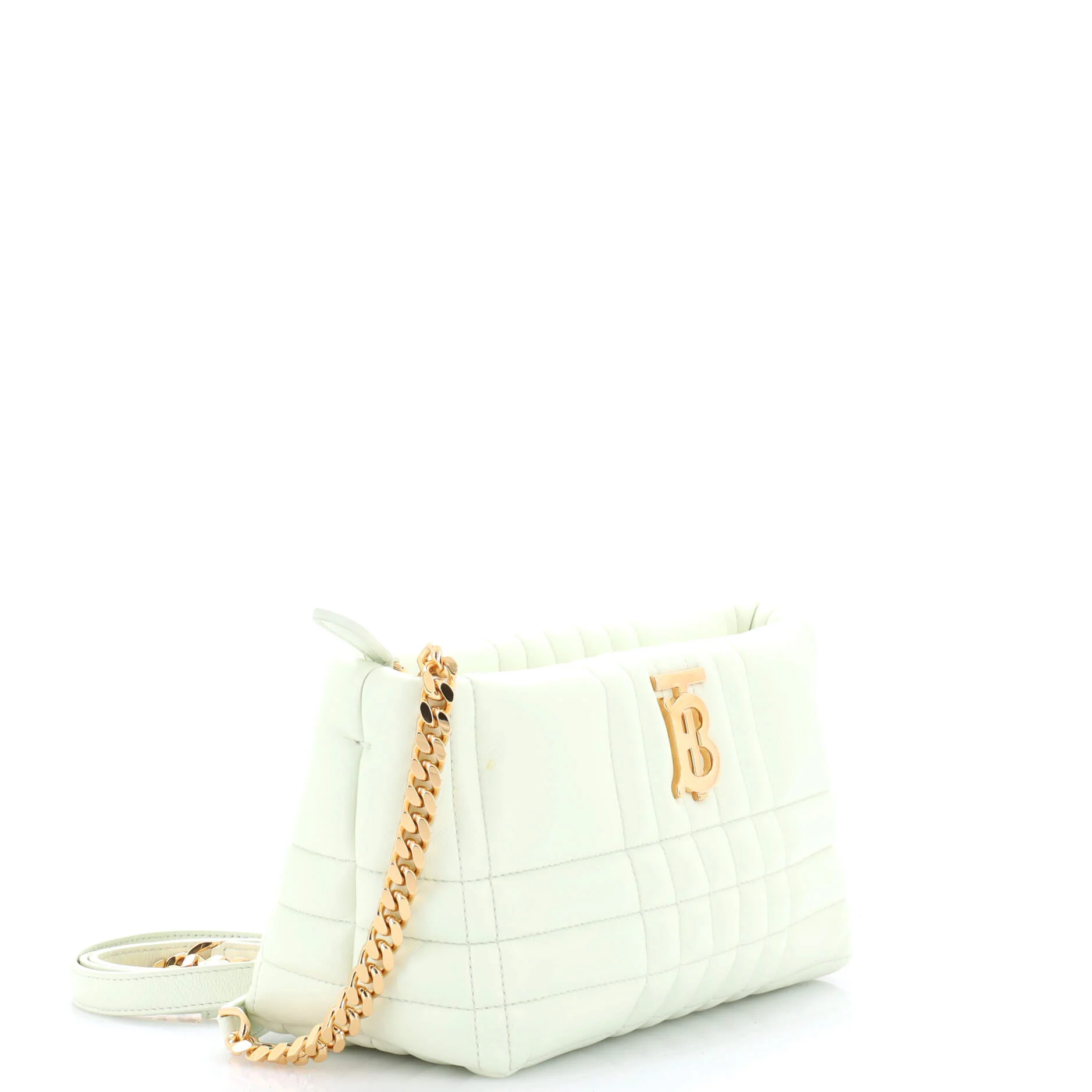 Lola Zip Shoulder Bag Quilted Leather Small - Image 2