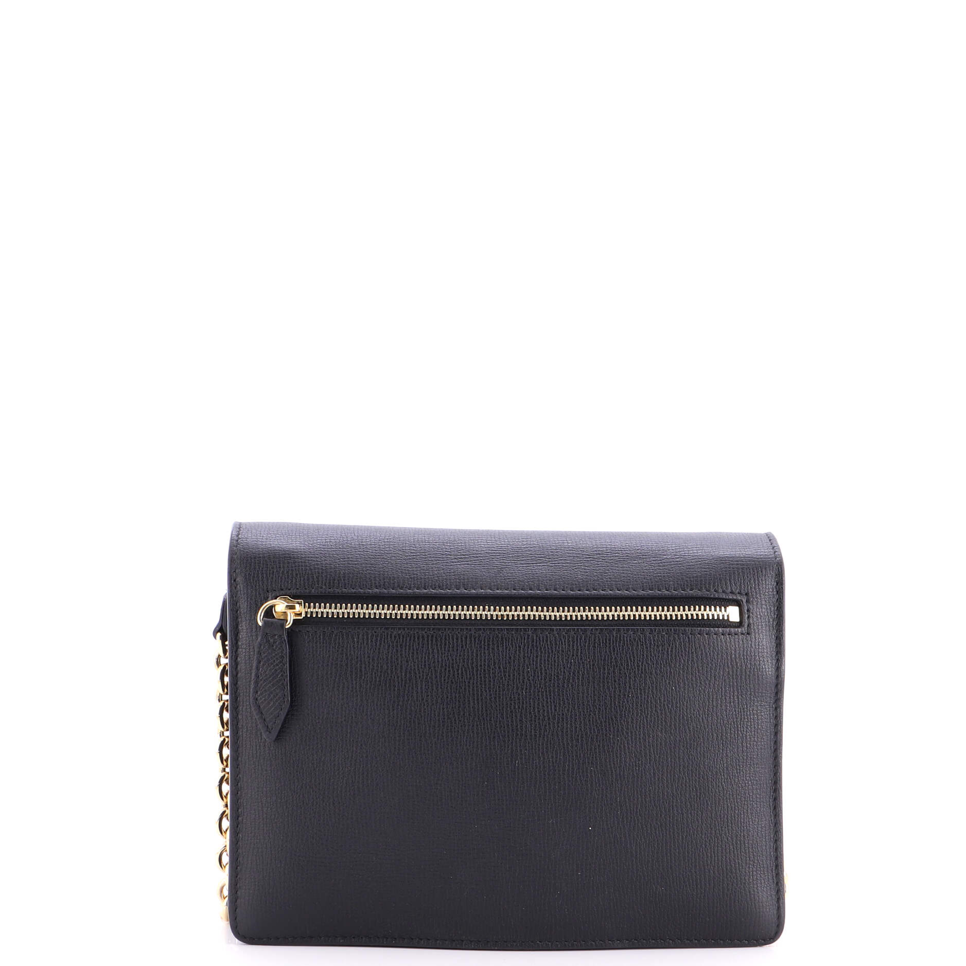 Macken Crossbody Bag Leather and House Check Canvas Small - Image 3