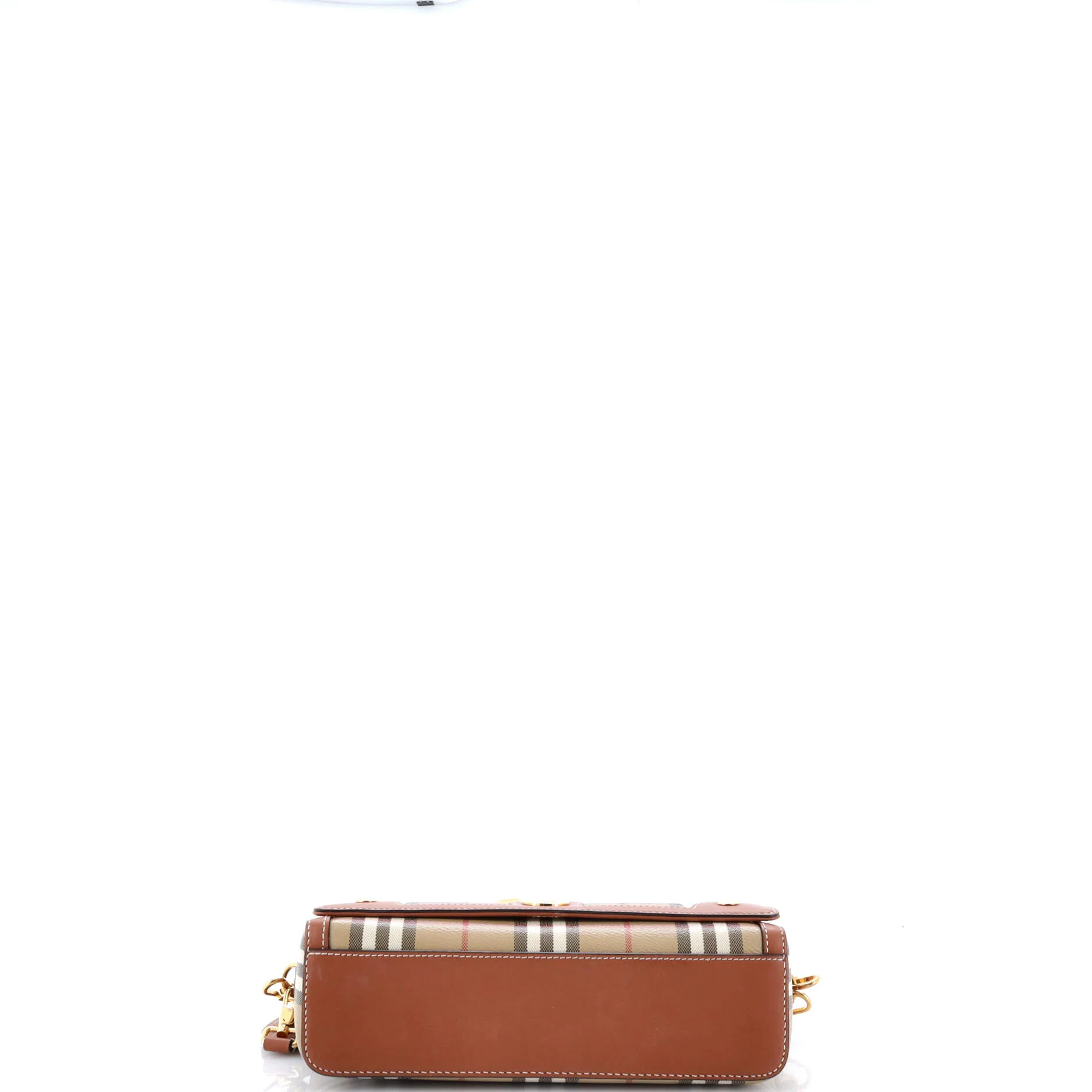 Note Top Handle Bag Check Coated Canvas - Image 4