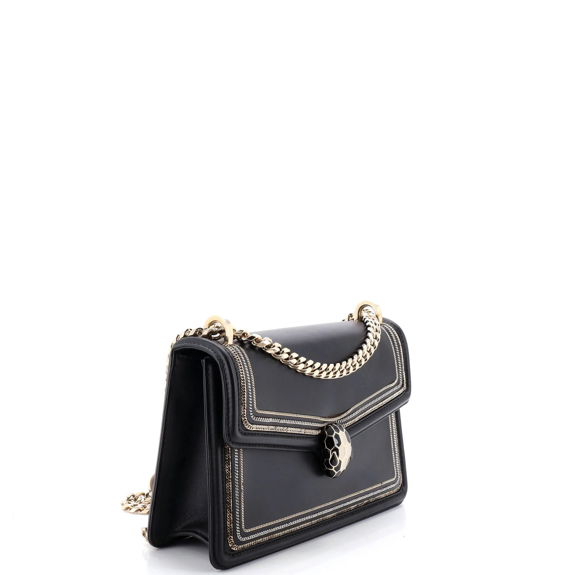 Serpenti Diamond Blast Shoulder Bag Embellished Leather Mini - Image 3