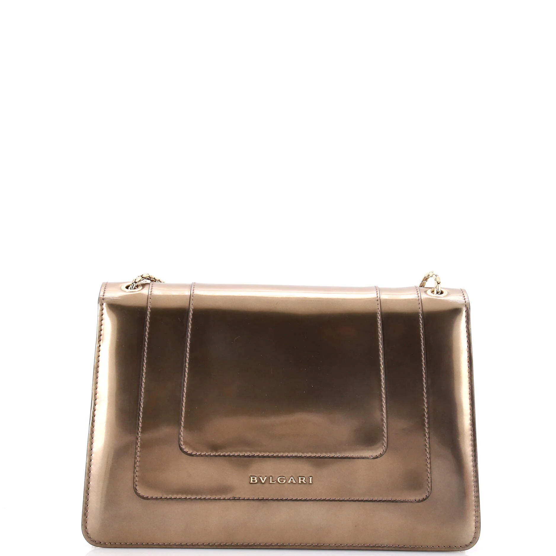 Serpenti Forever Shoulder Bag Metallic Leather Medium - Image 3