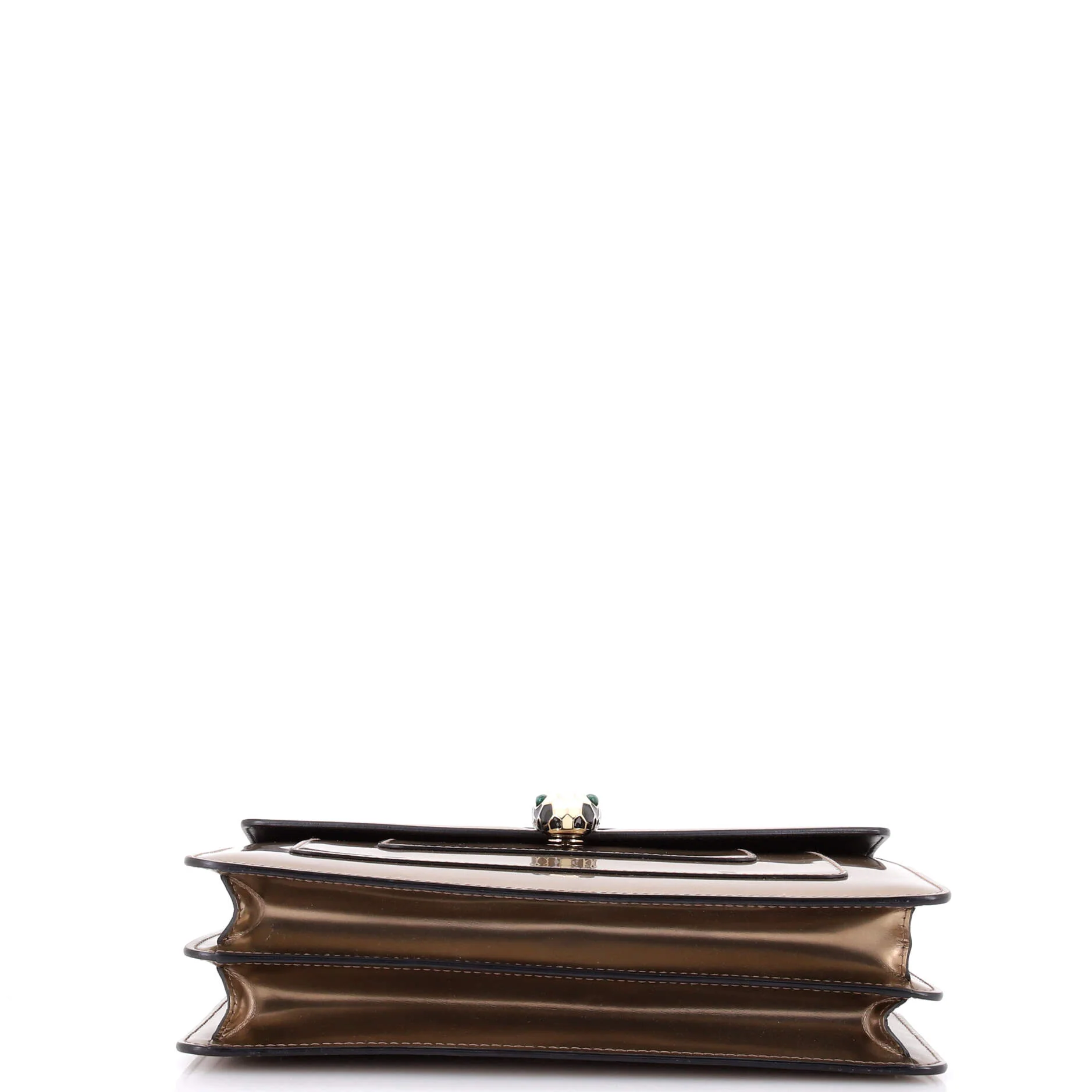 Serpenti Forever Shoulder Bag Metallic Leather Medium - Image 4