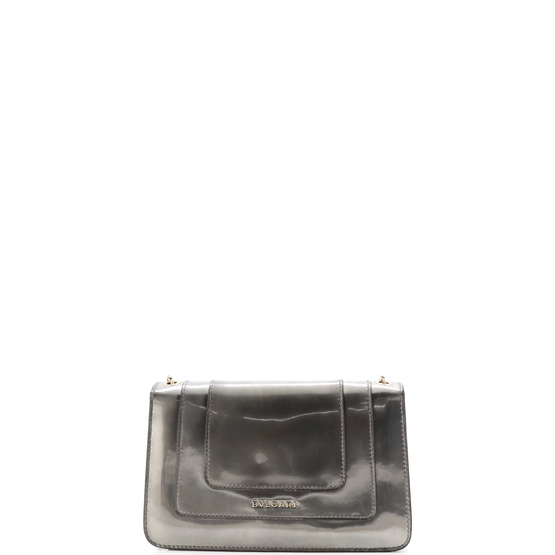 Serpenti Forever Shoulder Bag Metallic Leather Small - Image 4