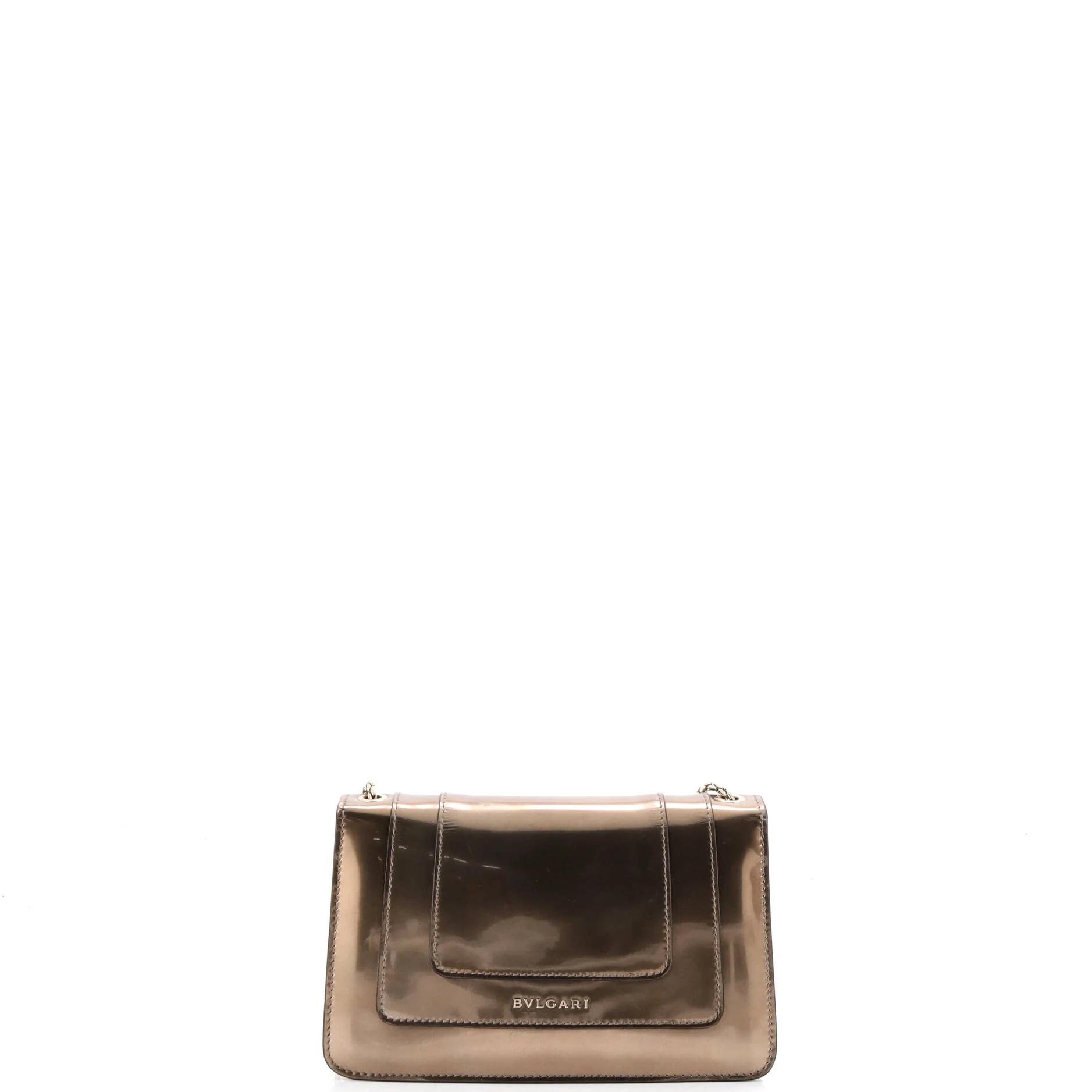 Serpenti Forever Shoulder Bag Metallic Leather Small - Image 3